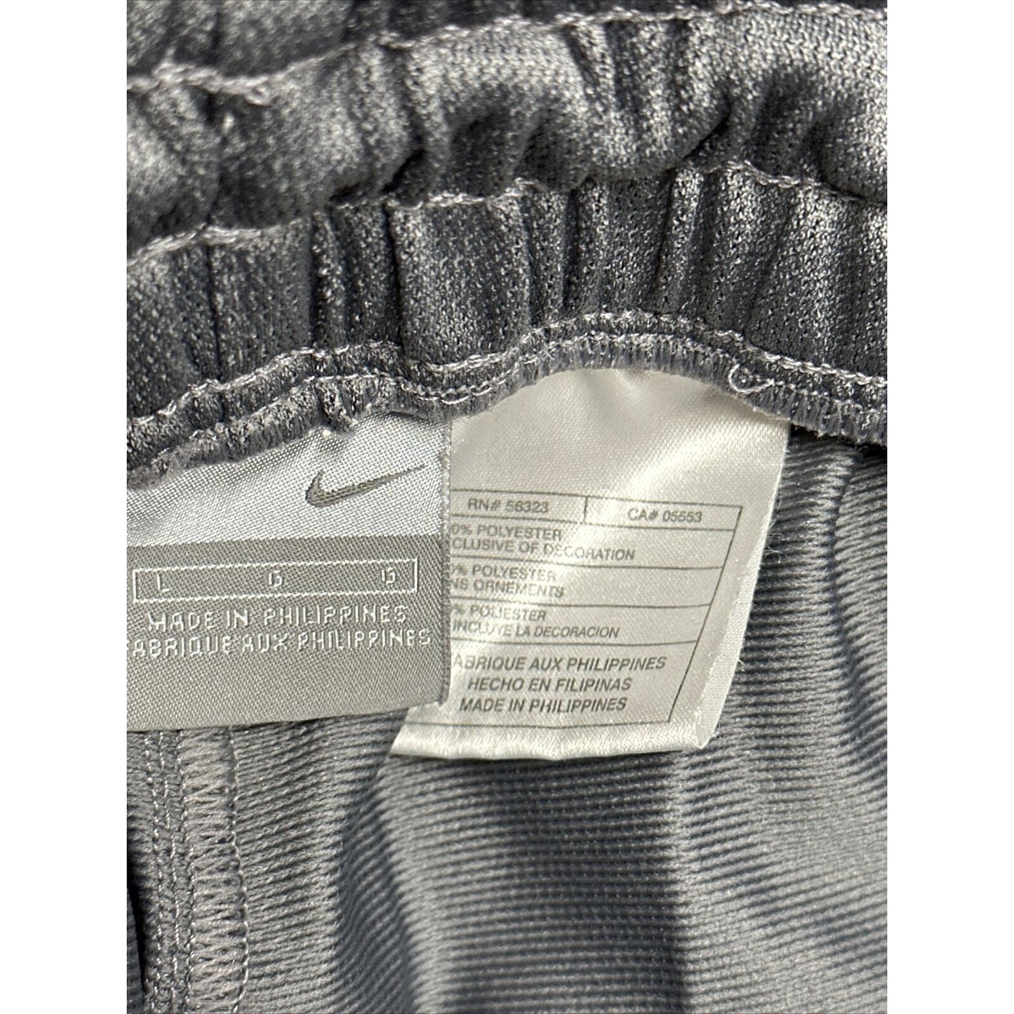 men’s gray nike sweat pants jogger Large With Pockets