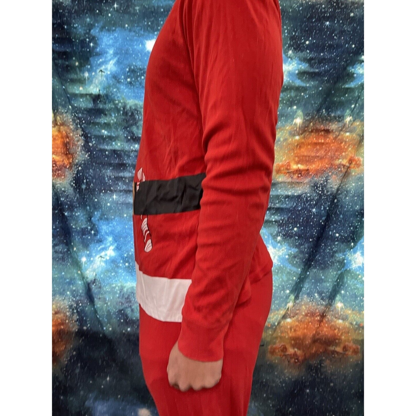 Santa Pajamas Top and Bottom Red Costume Lounge sleepwear XL