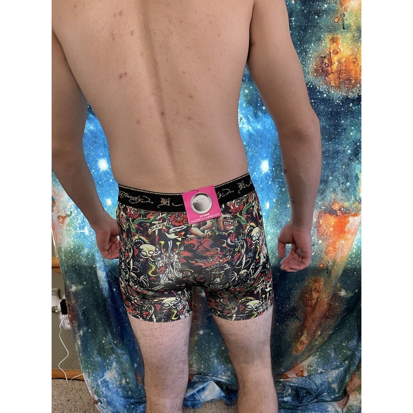 men's ed hardy compression shorts small skeleton New And Unworn