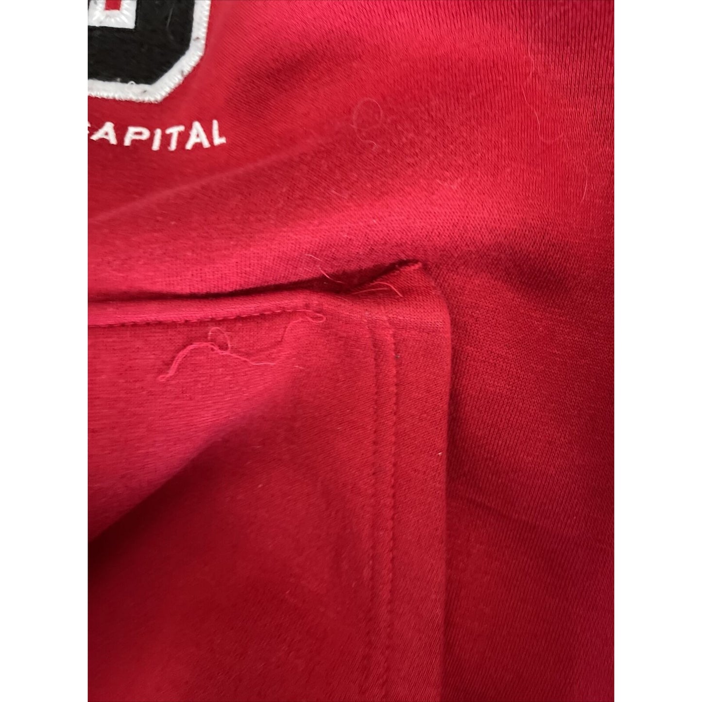 Men's DC large washington Dc red pullover hoodie
