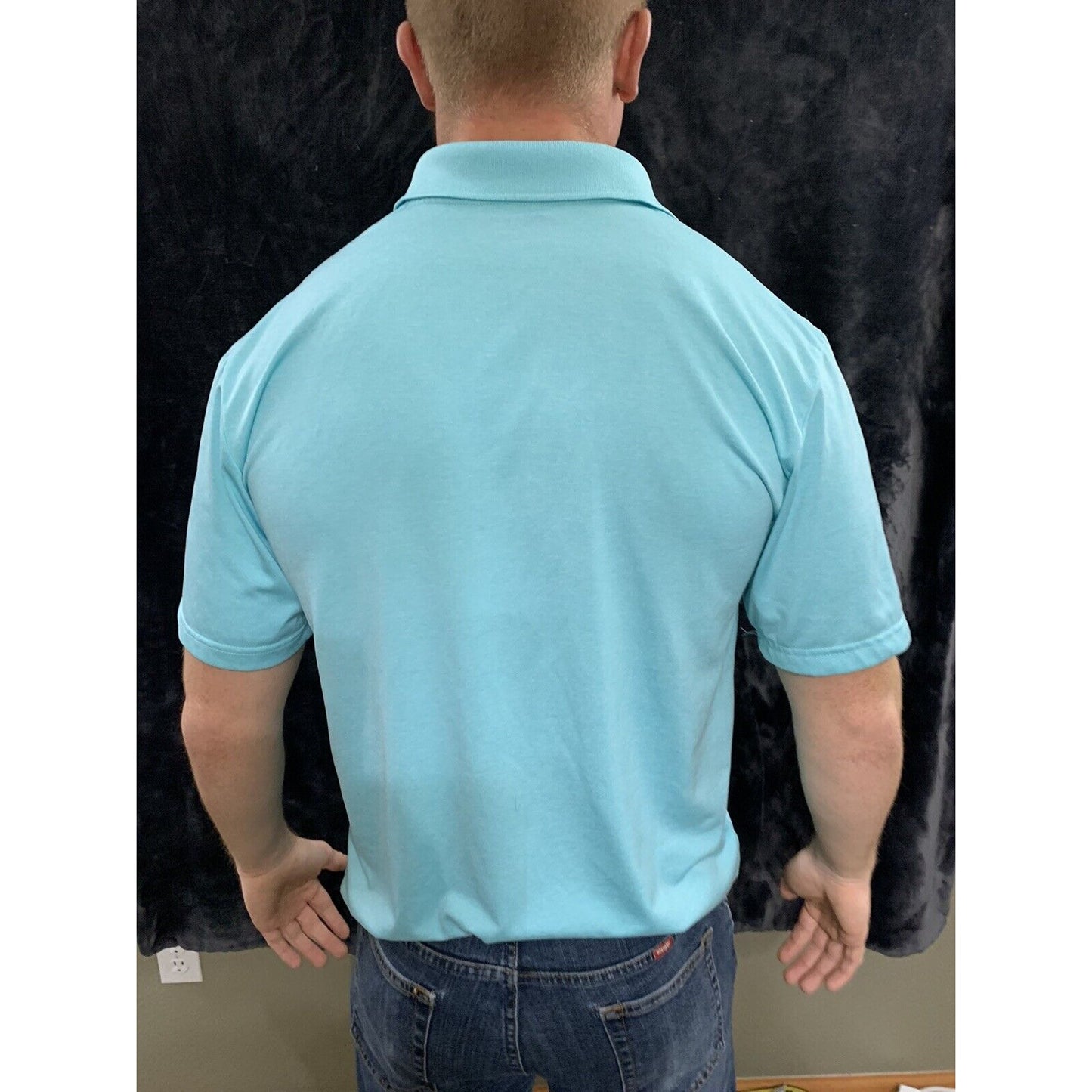 Men’s Grand Slam Performance Turquoise Polo size m