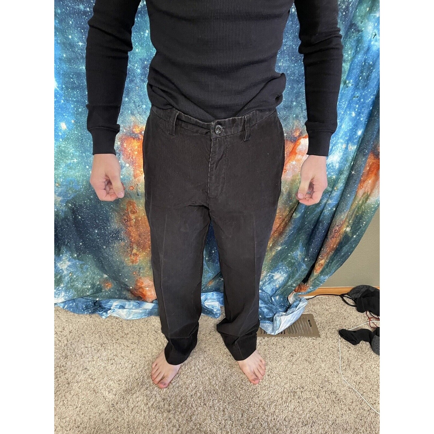 Men’s Black Eddie Bauer classic fit specially dyed 32 x 32