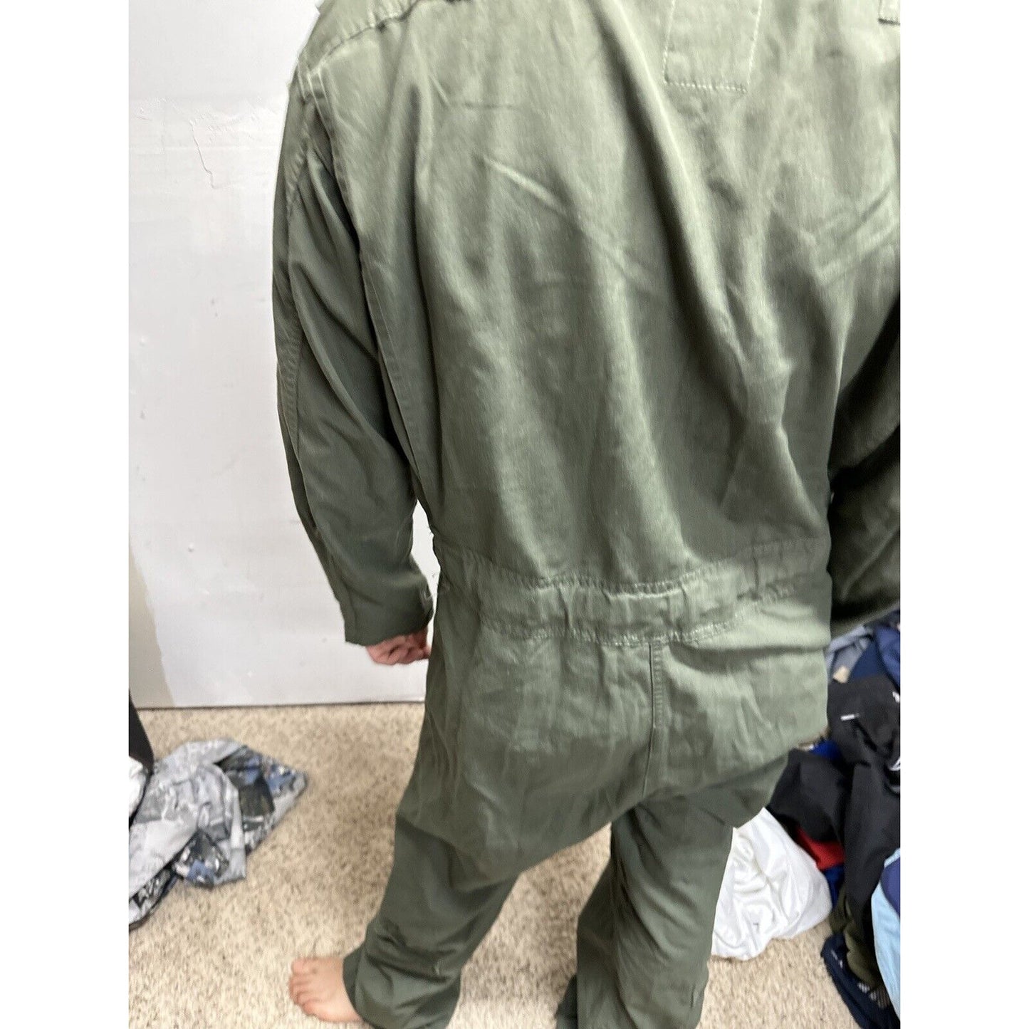 Men’s 42R Summer Fire Resistant USAF Military Uniform Flight Suit Major Rank