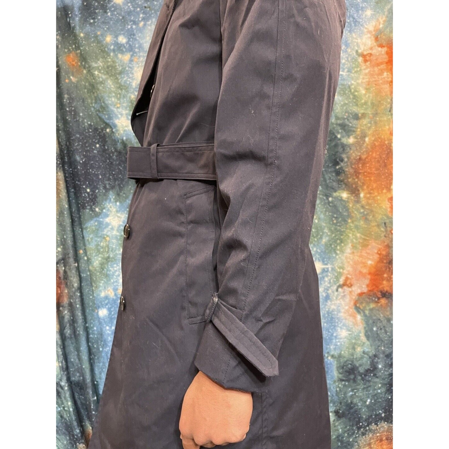 Air Force Dress Blues Trenchcoat with liner 40R Dark Blue