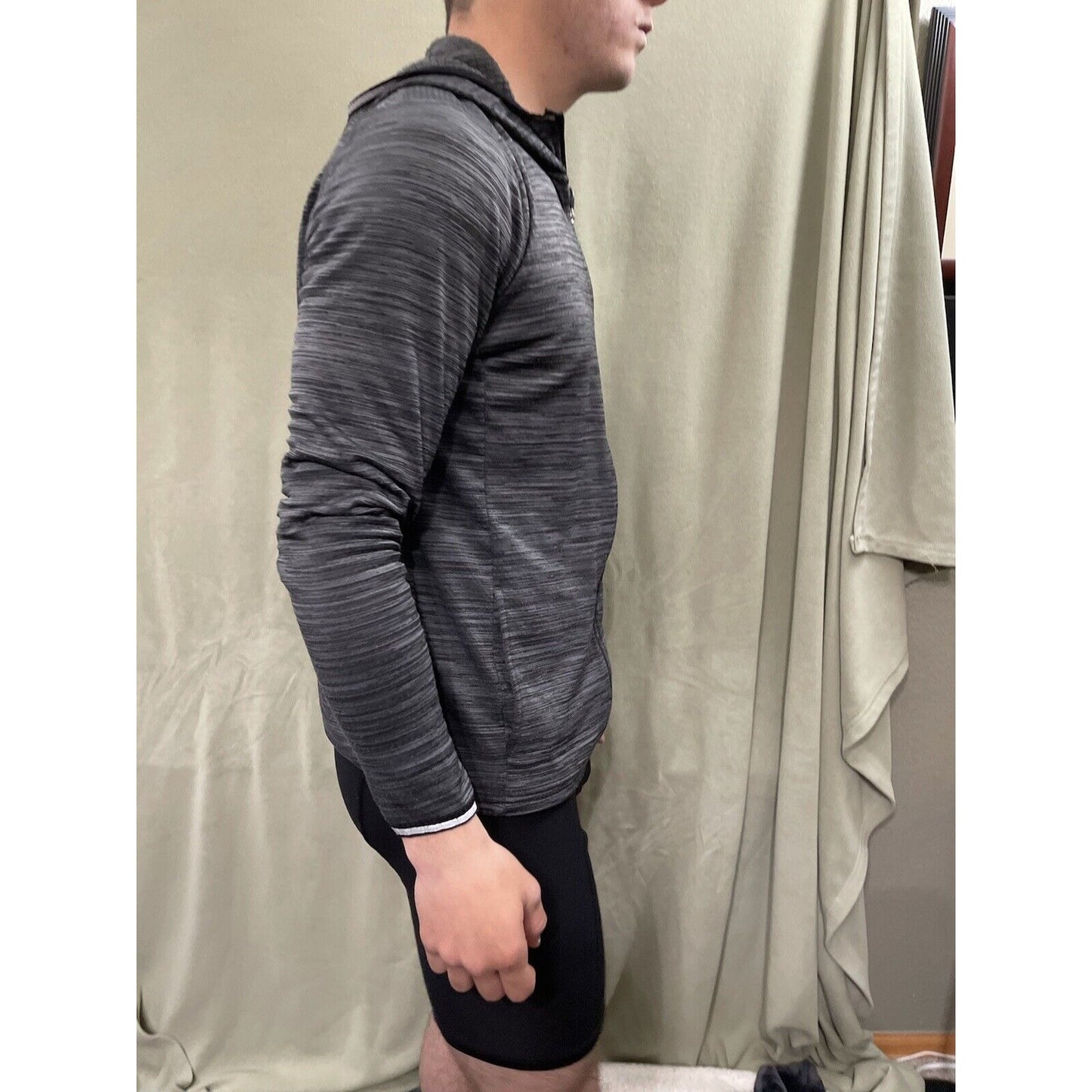 Men’s Gray Medium Hind Running Jacket / Hoodie 5% Spandex
