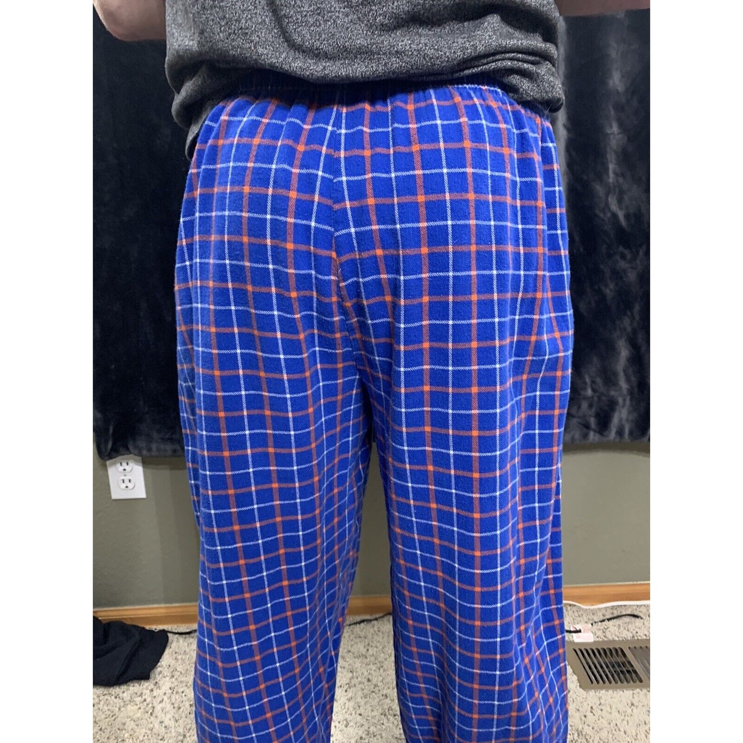 Sideline Apparel Men's NCAA UF Florida Gators Plaid Flannel Sleepwear Pant M