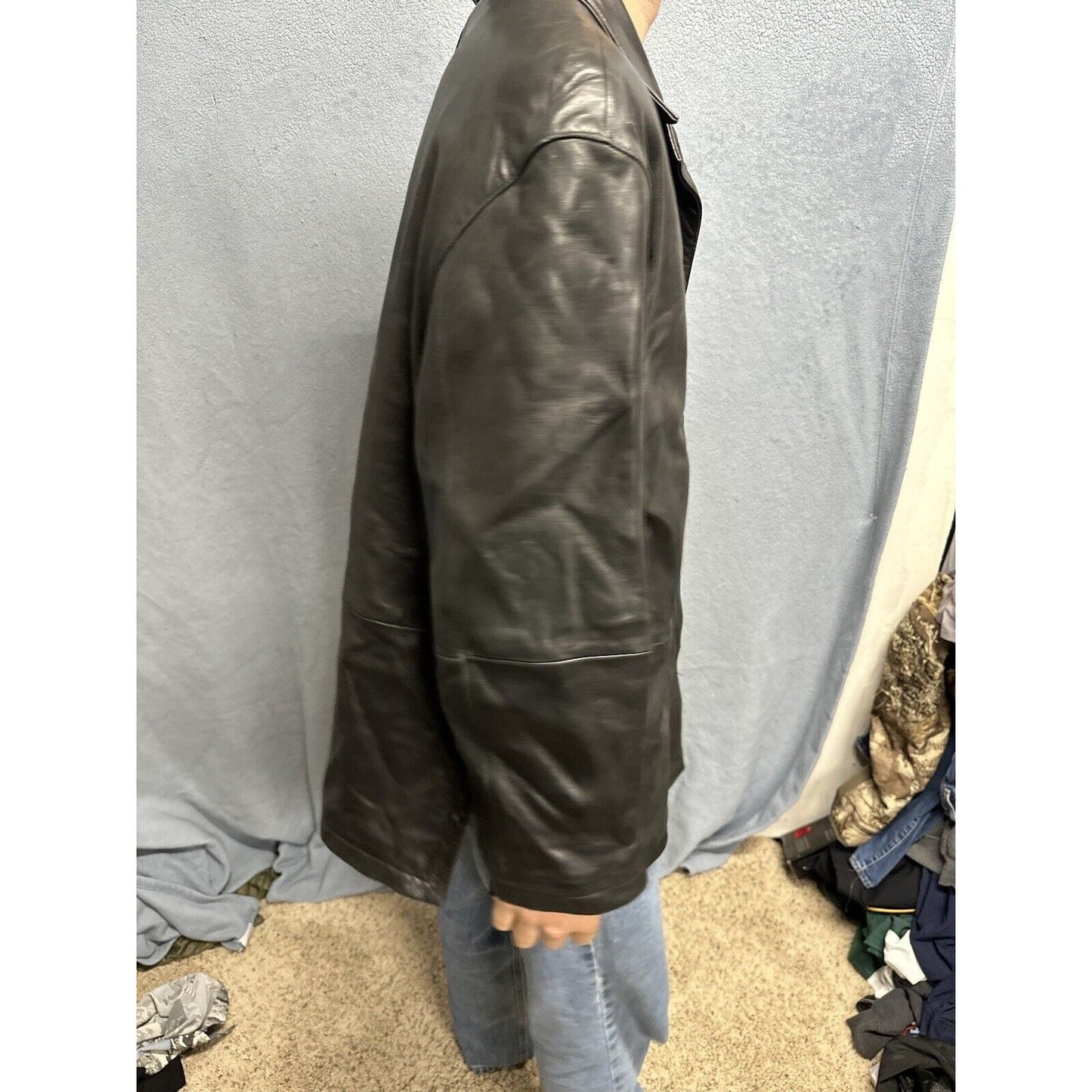 Men’s Tibor Leathers XL Leather Jacket Black Jacket Only