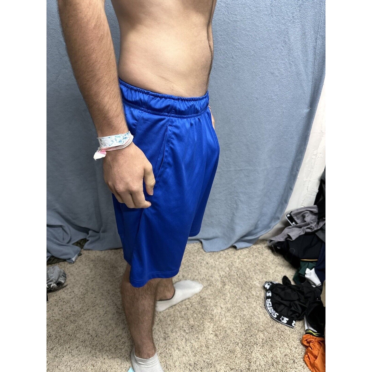 Men’s Blue Nike Medium Dri fit Shorts With Pockets