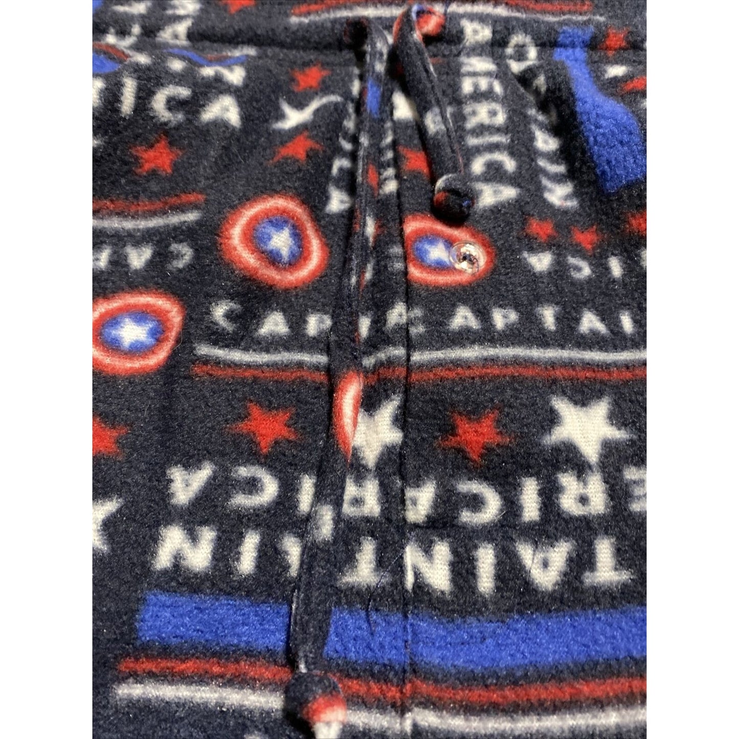 CAPTAIN AMERICA Marvel Men’s XL Fleece Polyester PJ Pajamas Pants