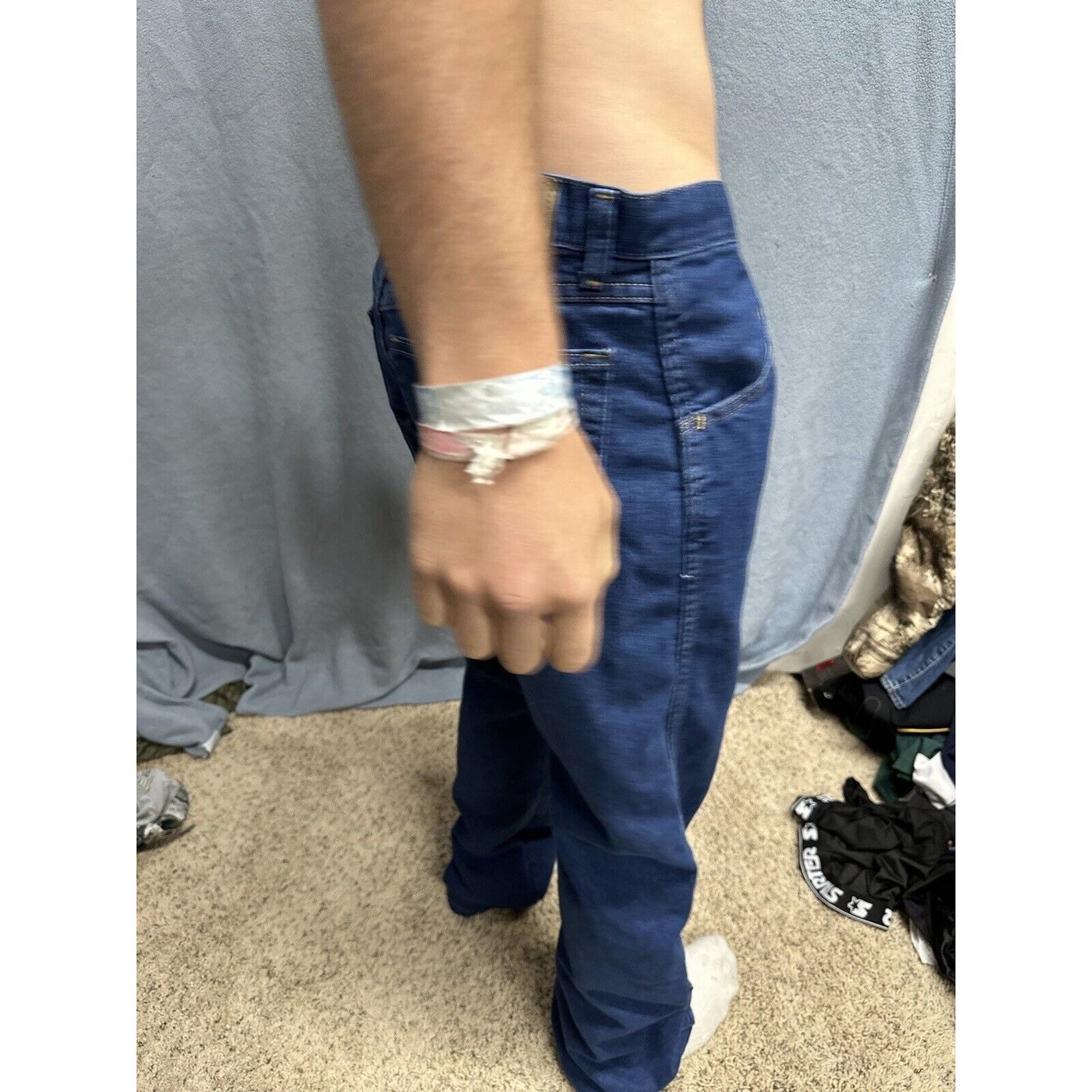 Men’s Wrangler Regular Fit 34 X 32 Blue Jeans