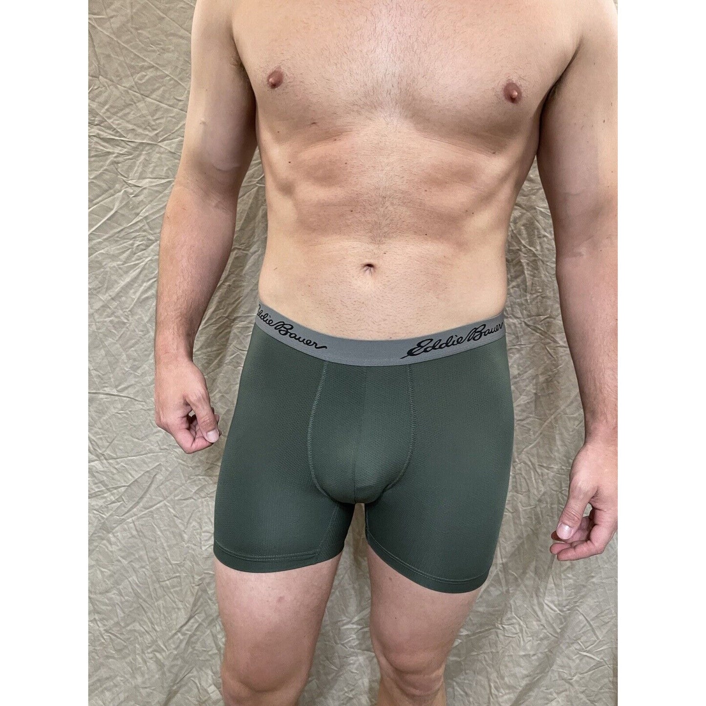 men's eddie bauer dark green medium boxer brief