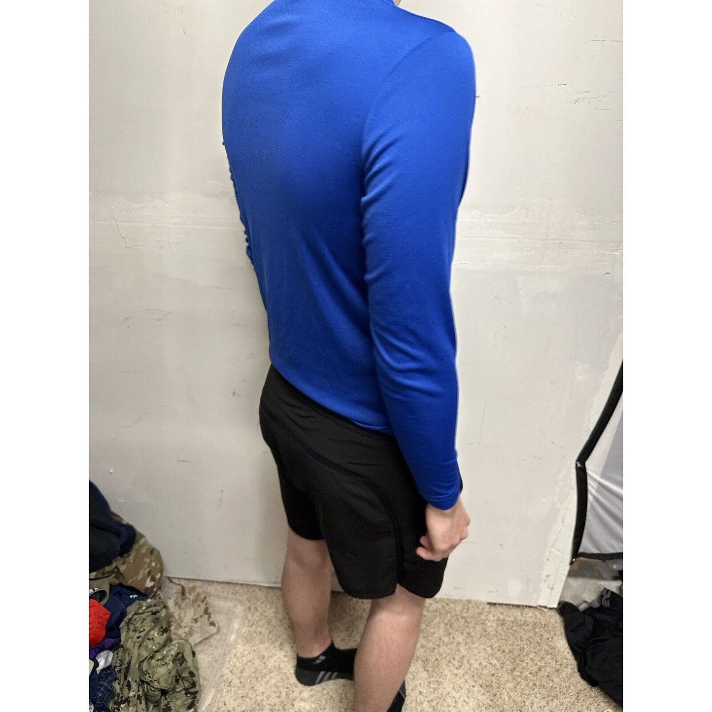 Men’s Blue USAFA Small Falcons Long Sleeve Air Force Pullover Shirt
