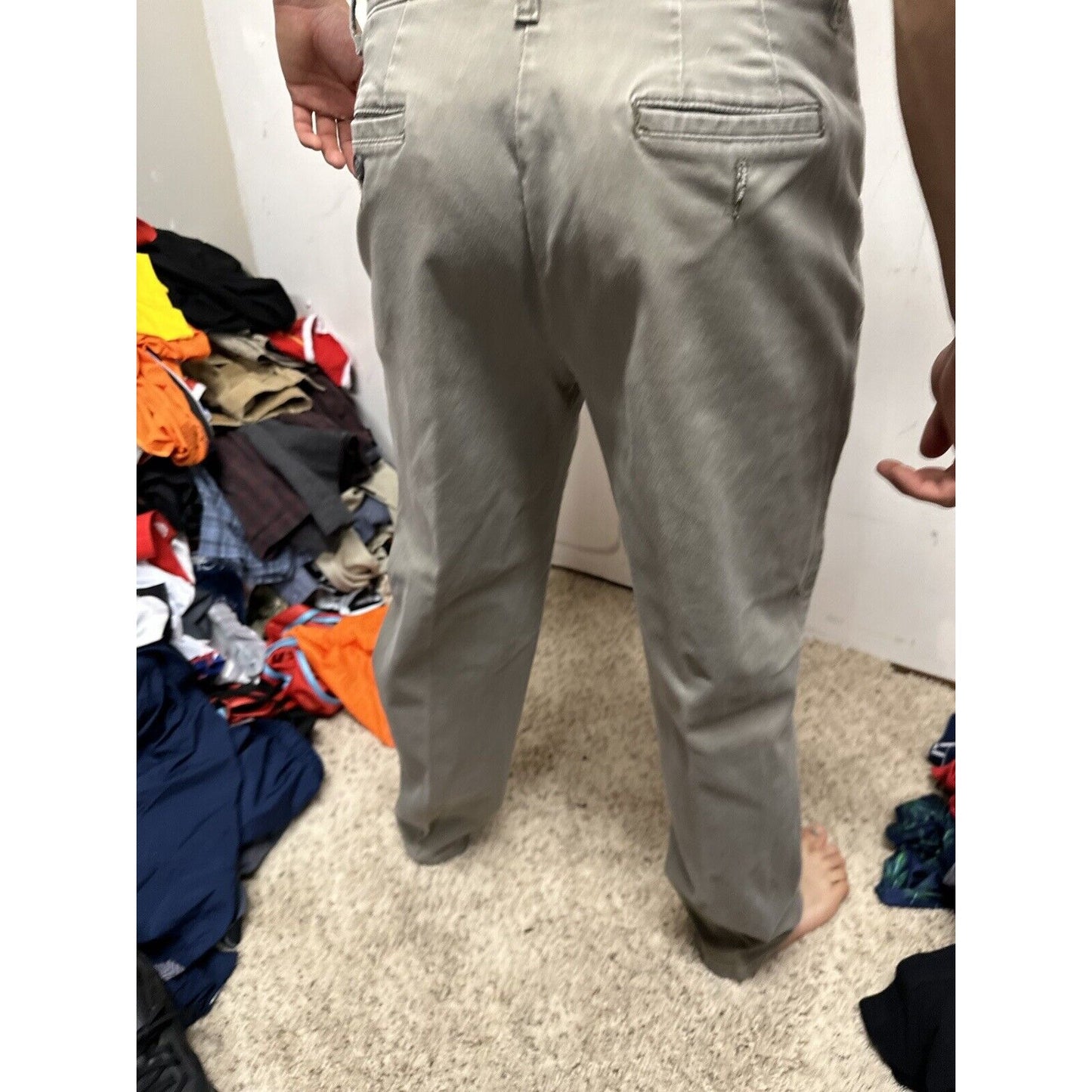 Men’s Lee At The Waist 8 Short Grey Pants perhaps women’s jeans?