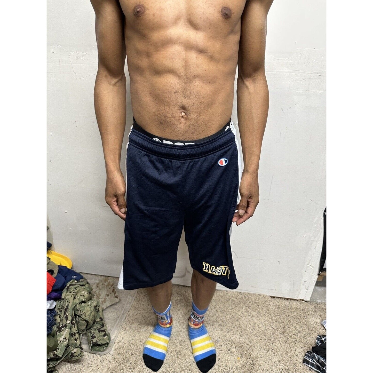 Men’s Blue Champion Navy Medium Athletic Shorts With Pockets