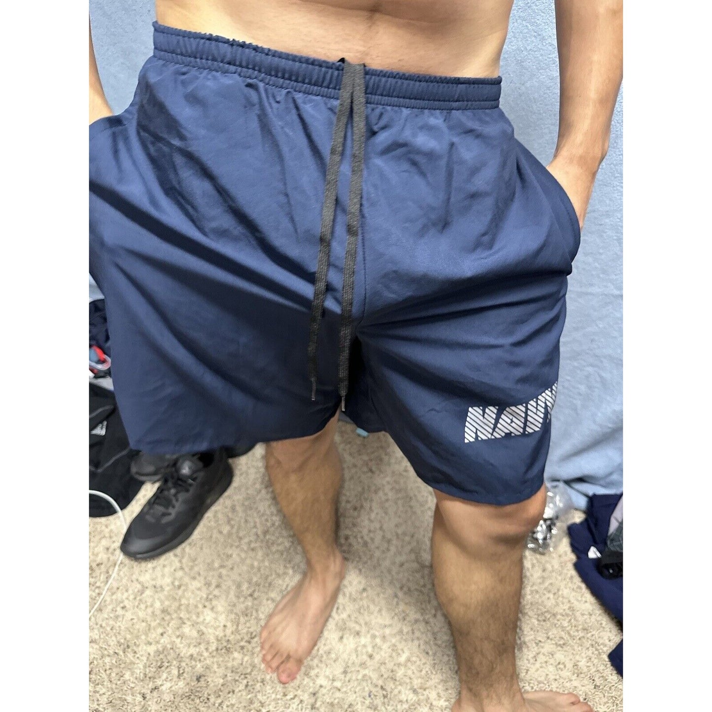 Men’s New Balance Medium Navy Uniform Pt Shorts Blue