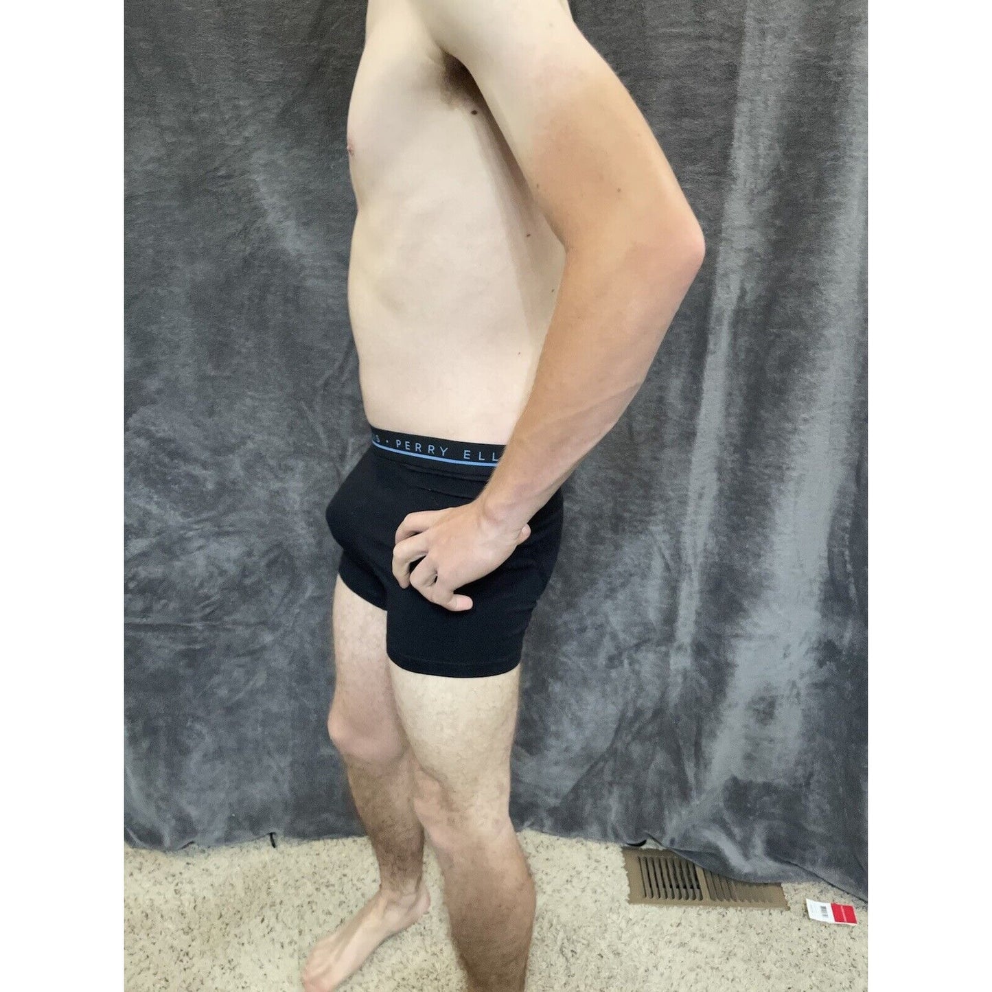 men's black perry ellis portfolio boxer brief Large