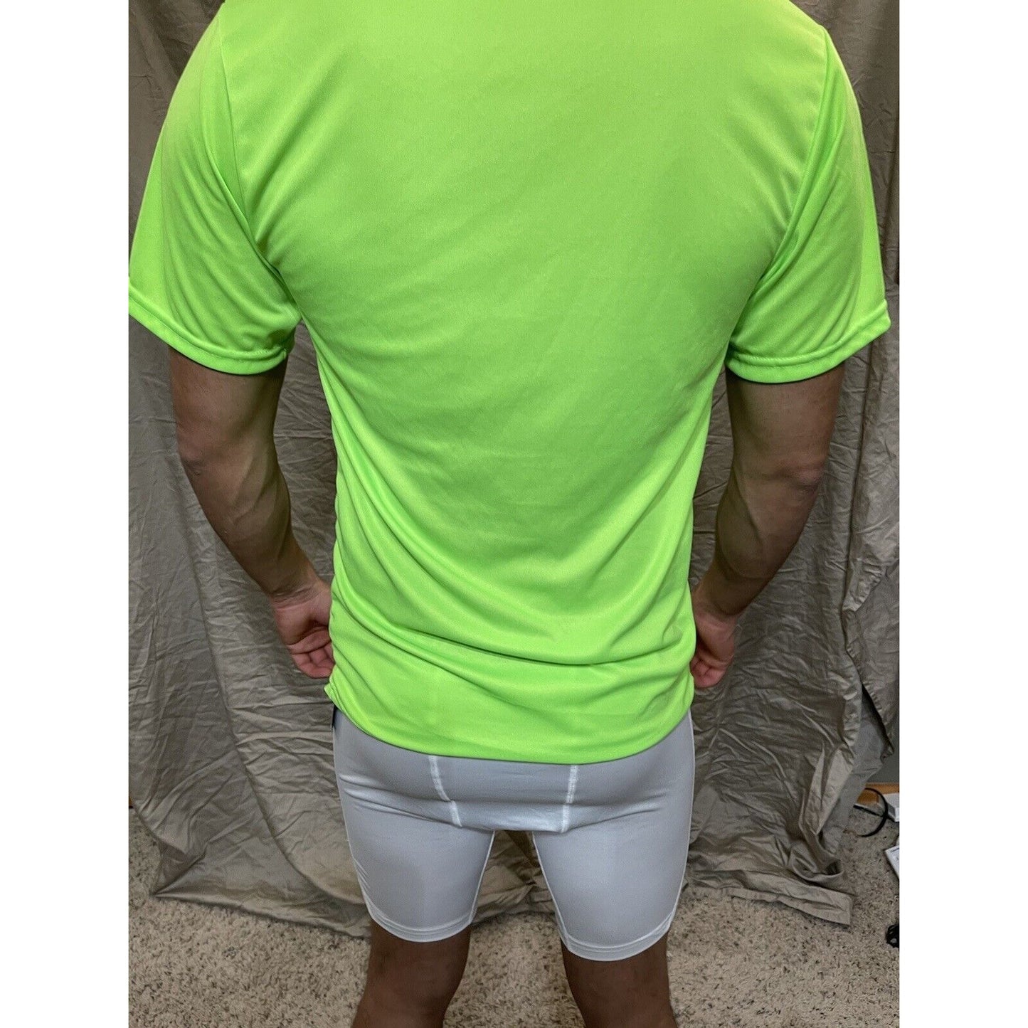 Men's Augusta Sportswear Moisture Management Athletic shirt Neon Green Small
