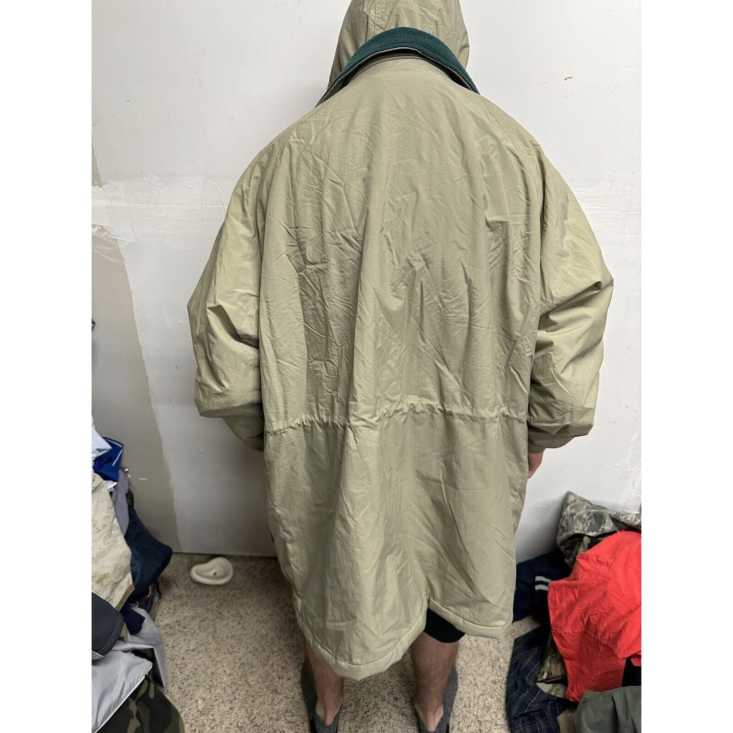 Men’s XL Tri-mountain Beige Jacket With Detachable Hoodie