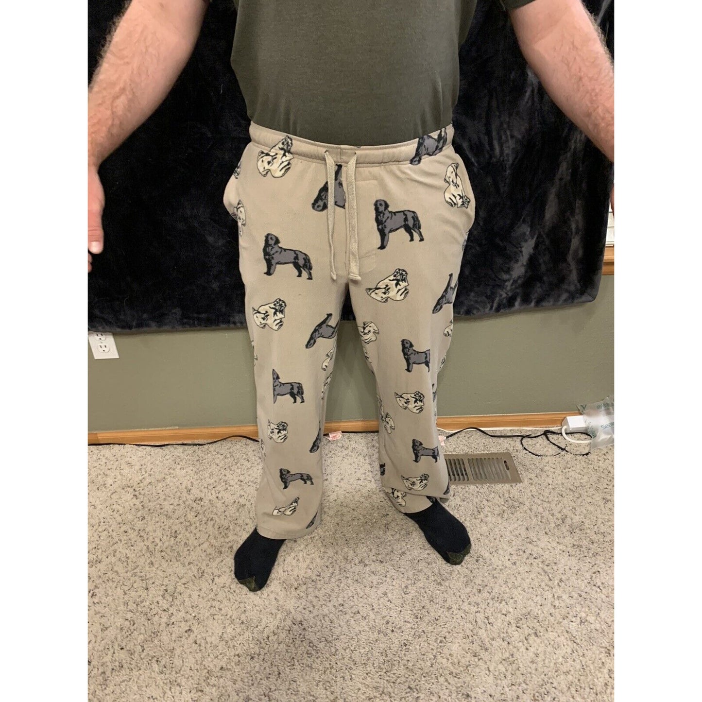 Croft & Barrow 🐕 Men’s Fleece “Dogs” PJ/ Lounge Pants M