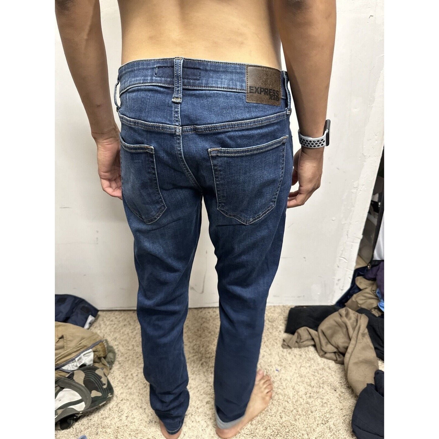 Men’s Skinny Express Jeans Blue 32 X 32