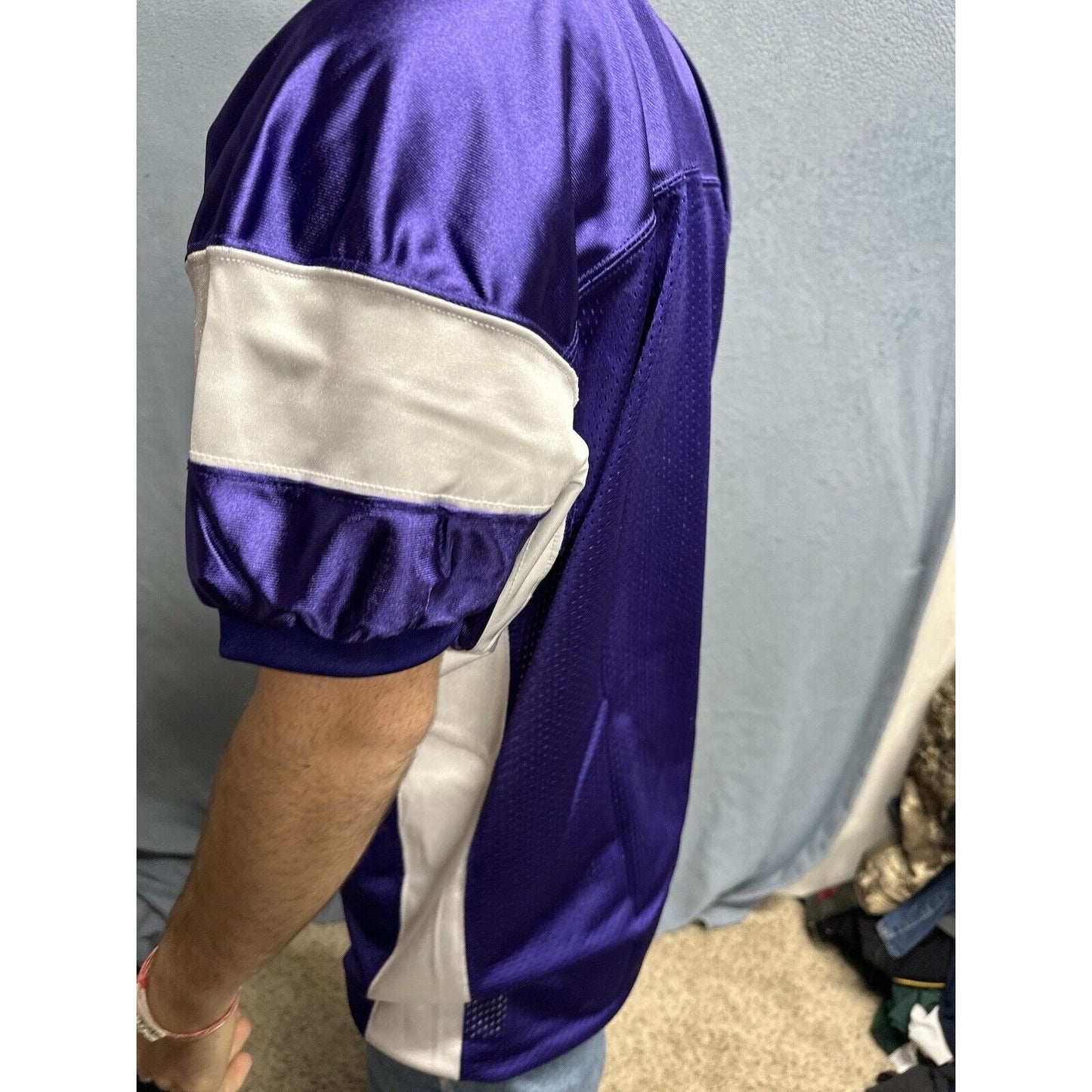 Men’s Purple And White Champro Medium Football Jersey