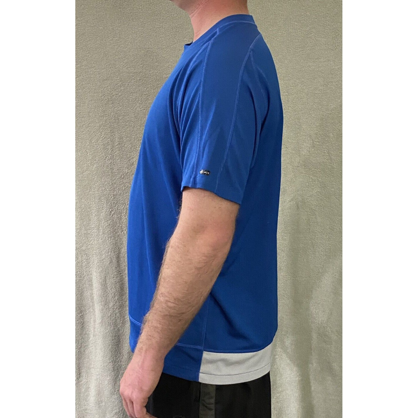 NIKE DRI-FIT Men’s Large Blue Athletic Gym Training Polyester Shirt (no Tags)
