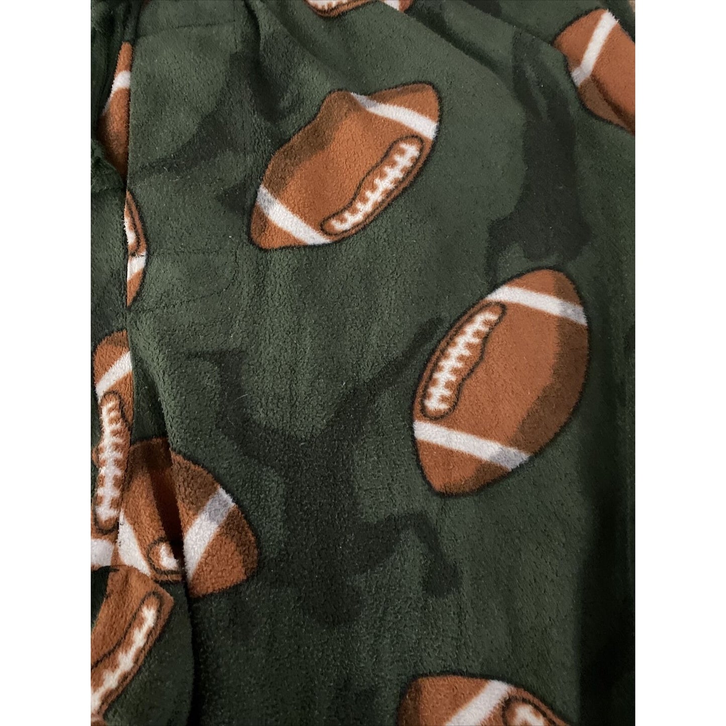 Croft & Barrow Men’s Large Green Football Polyester Fleece Pajama Lounge Pants