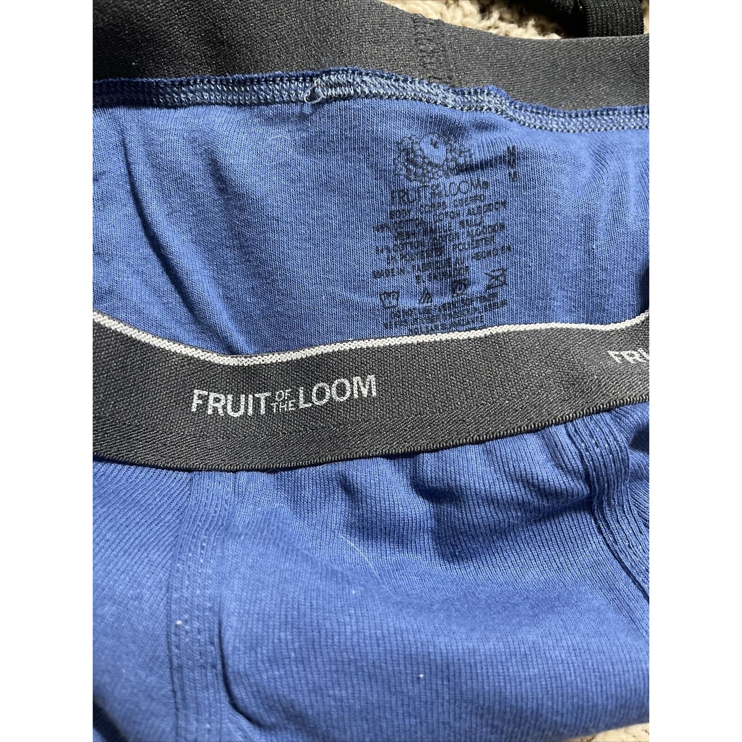 Fruit of the Loom Men's Boxer Briefs - Steel Blue - Size Medium
