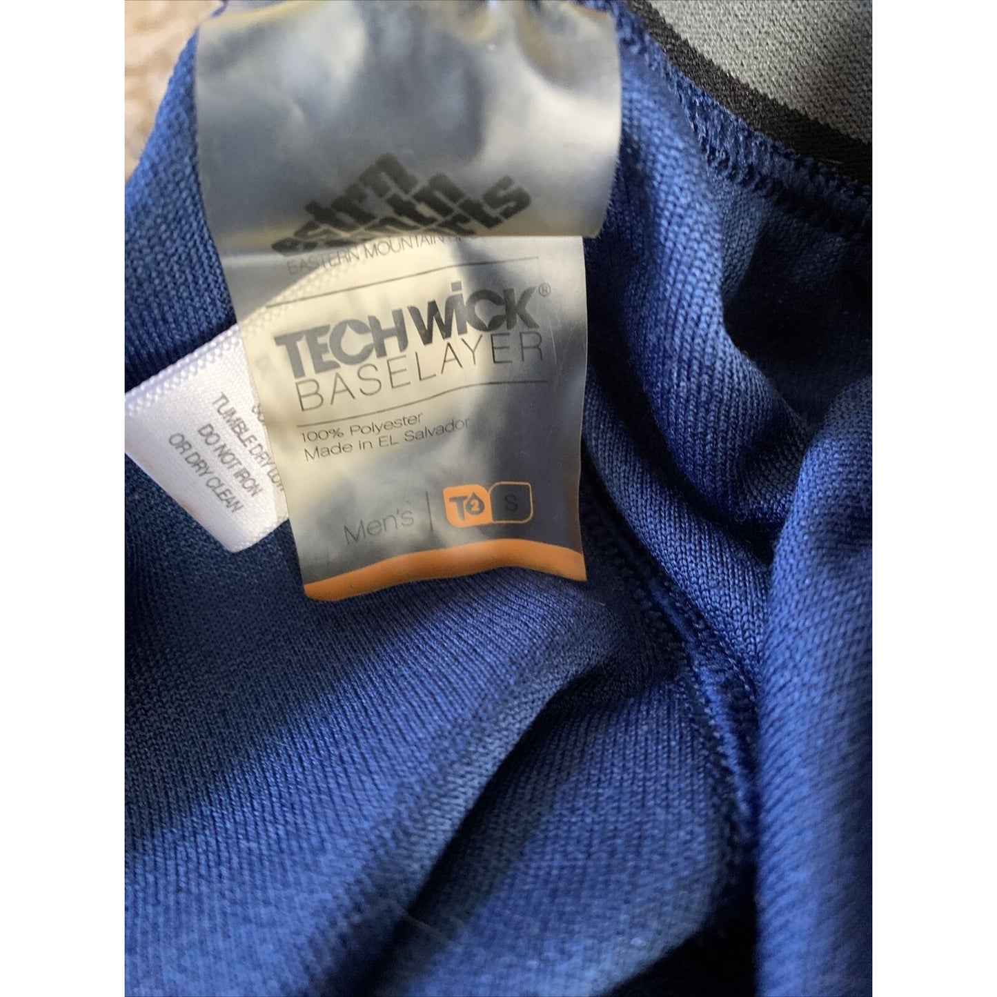 Men’s Eastern Mountain Sports Blue Small Tech Wick Base layer Pants