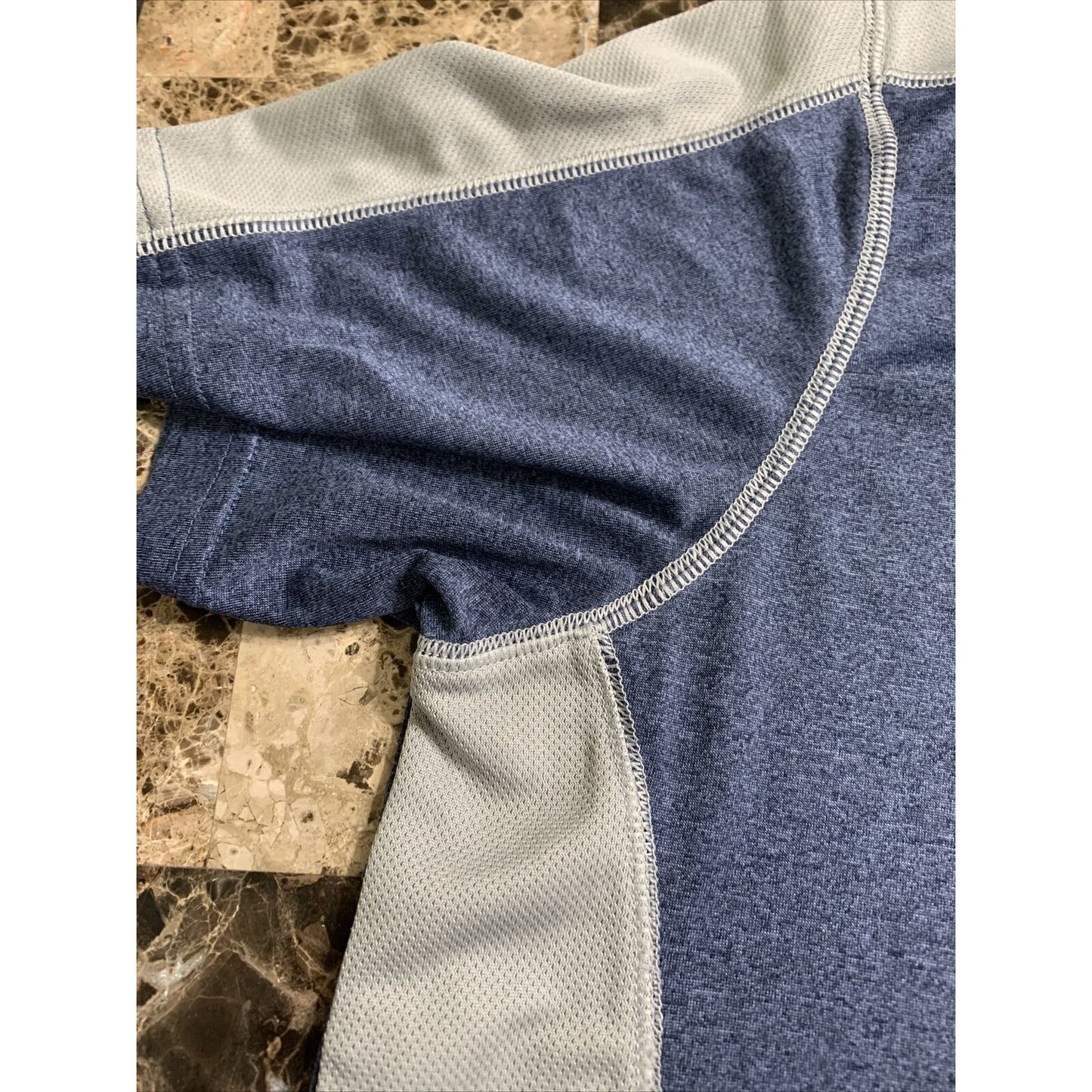 Reeebok Mens Active Short Sleeve T Shirt Size M Gray And Blue