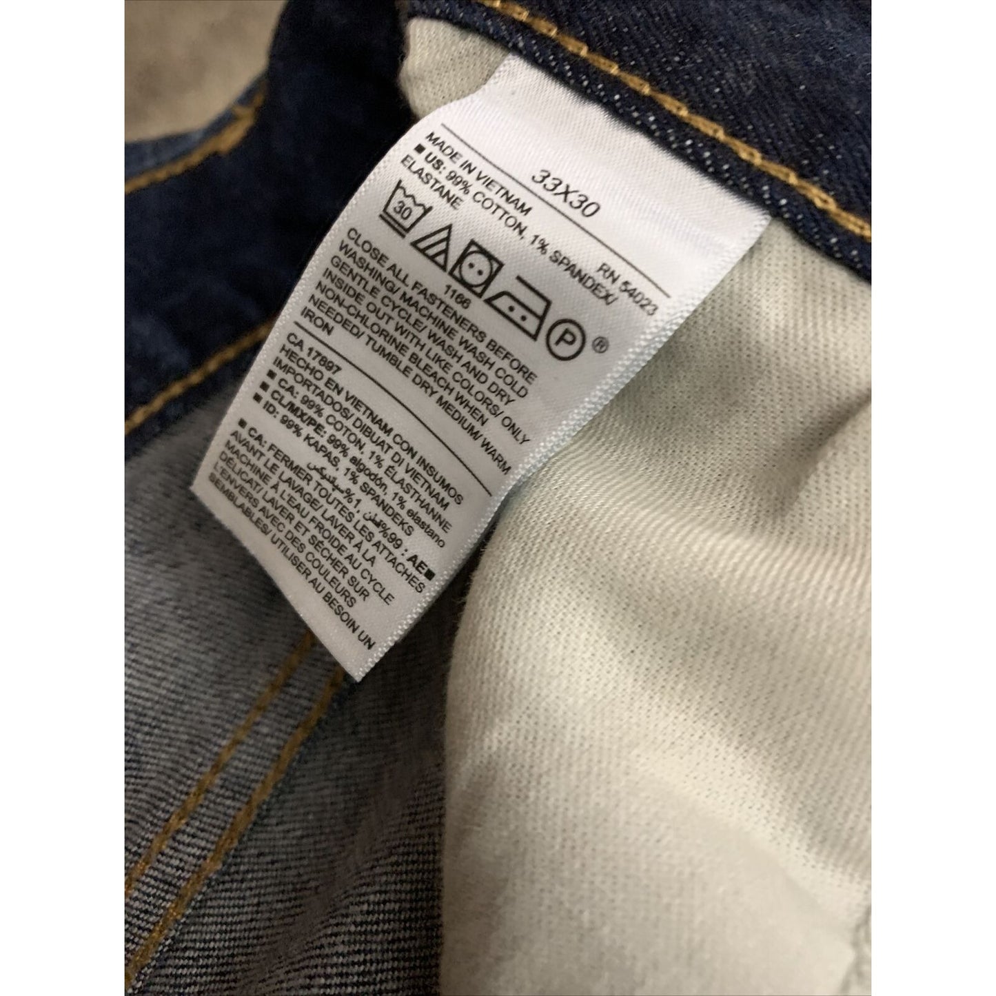Old Navy Jeans Mens 33x 30 Blue Athletic Fit Built-in Flex Medium Wash 5 Pockets