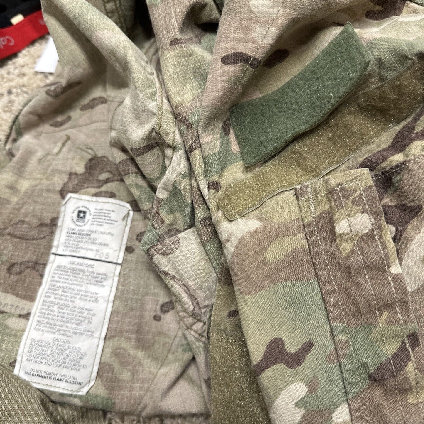 Men’s Medium Regular Ocp Flame Resistant Army Combat Uniform Top Blouse USAF