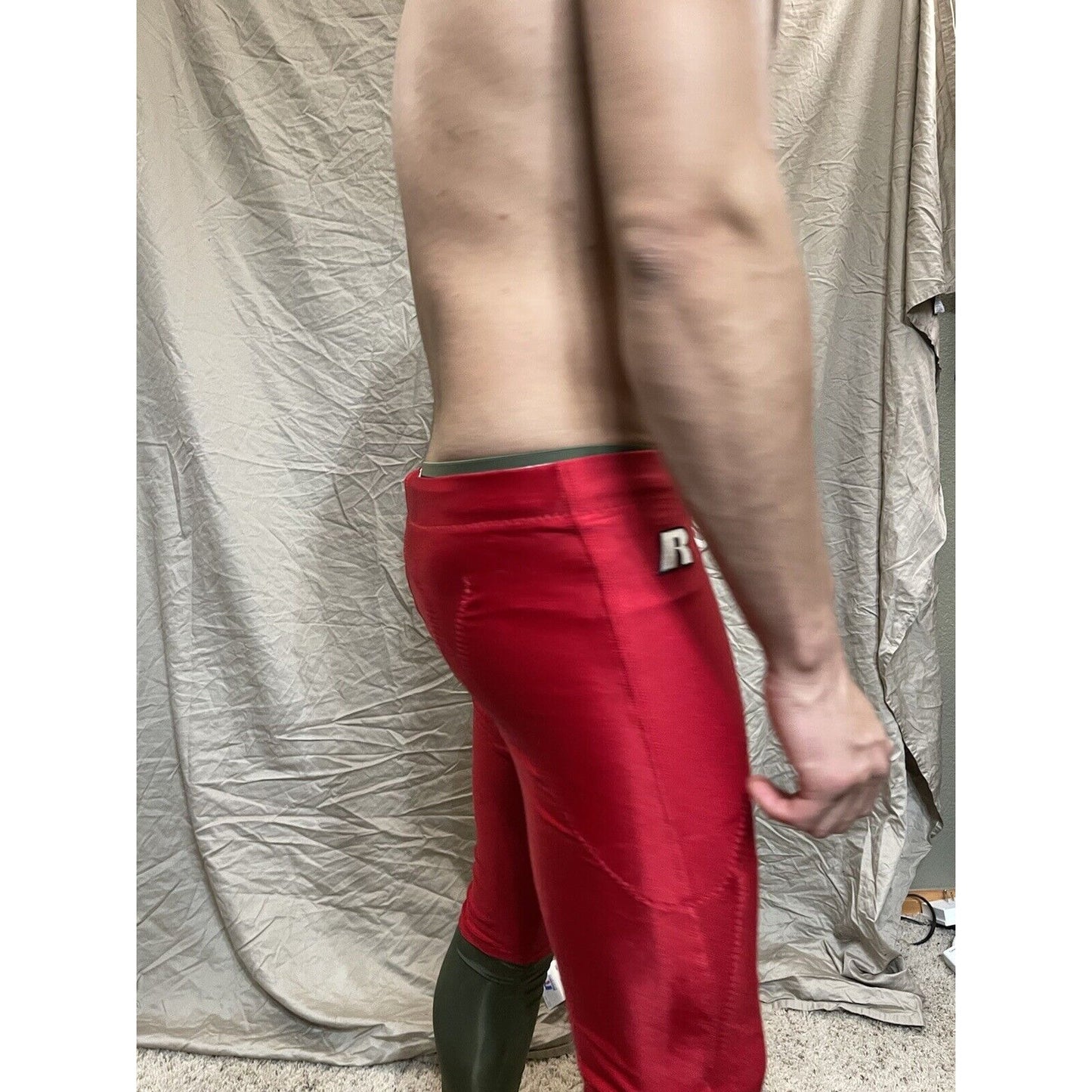 Men's True Red Russell Athletic Medium Football Pants