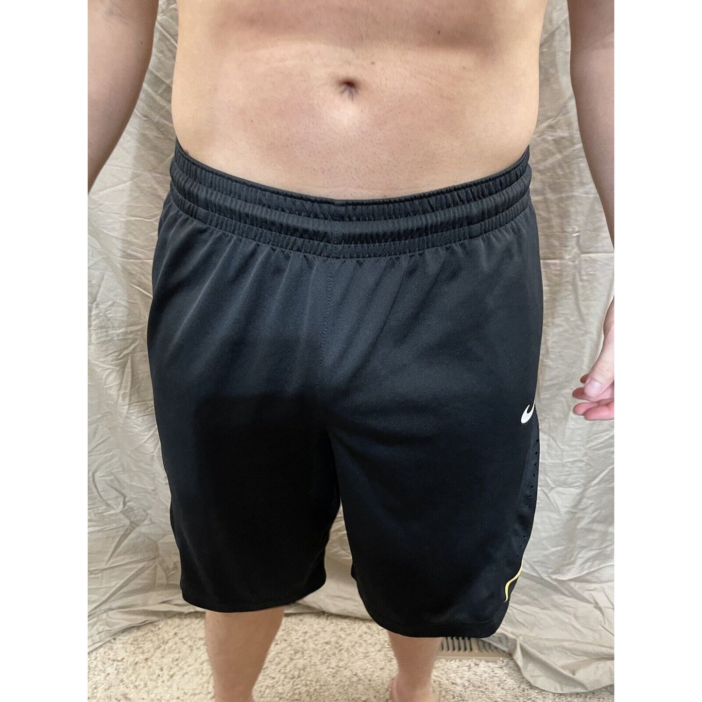 men's black nike dri-fit medium iowa shorts