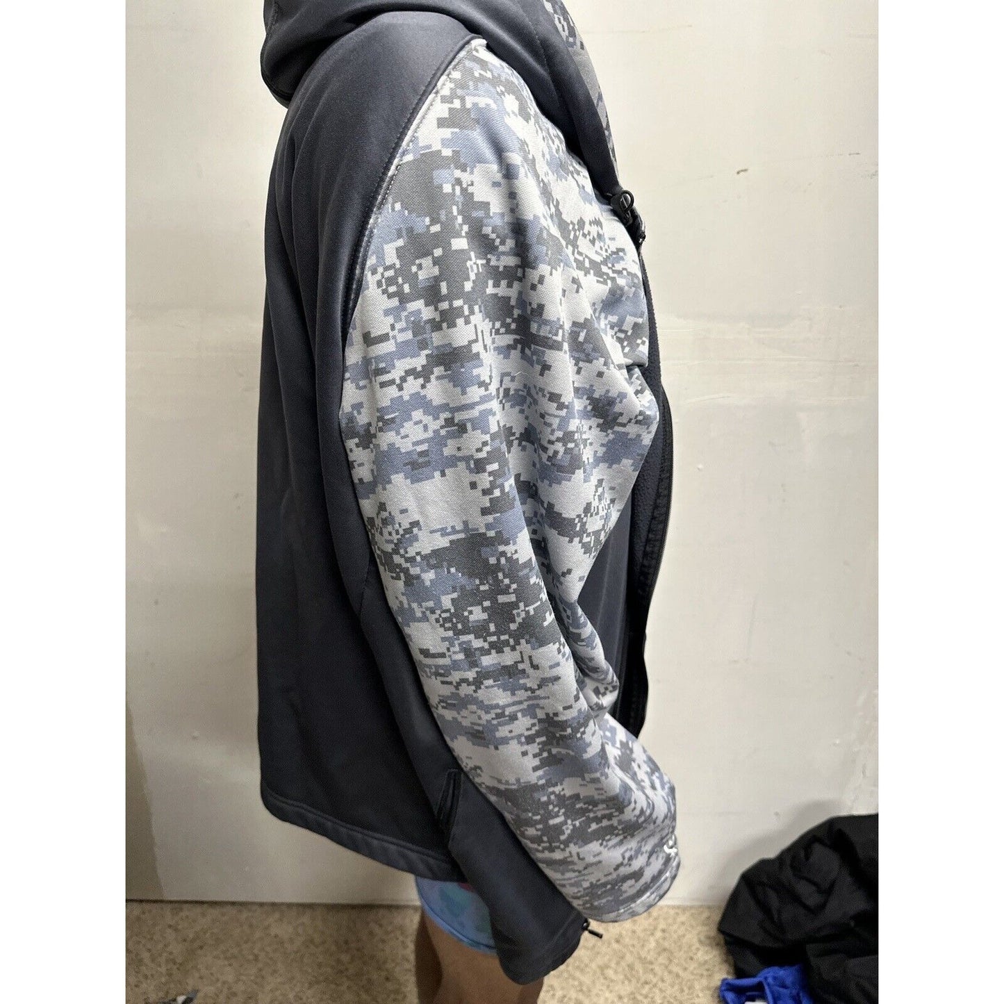 Men’s Colosseum 3XL Gray Camo Alabama Roll Tide Full Zip Hoodie Jacket
