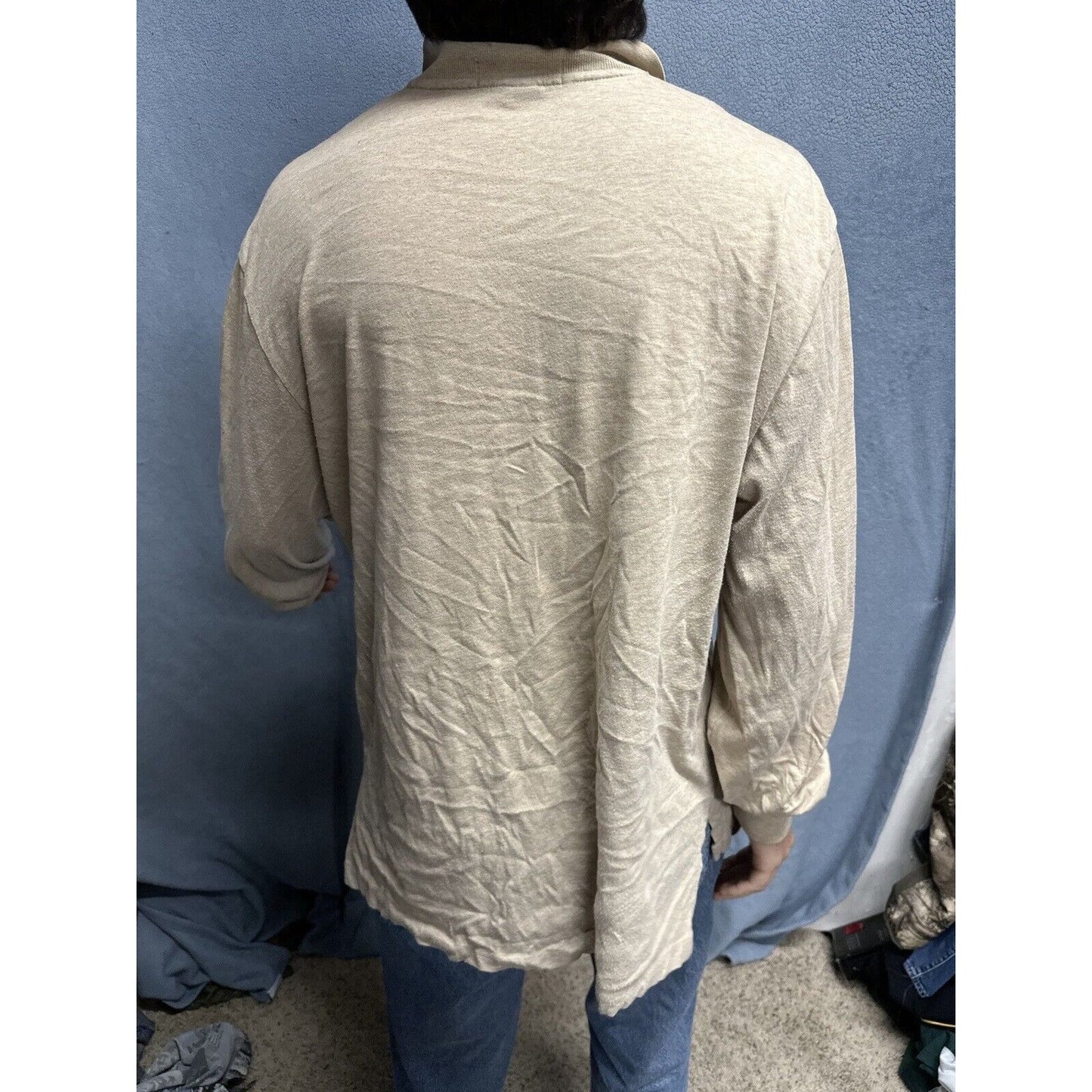 Men’s Tan Polo By Ralph Lauren Long Sleeve Large Long Sleeve Pullover Shirt