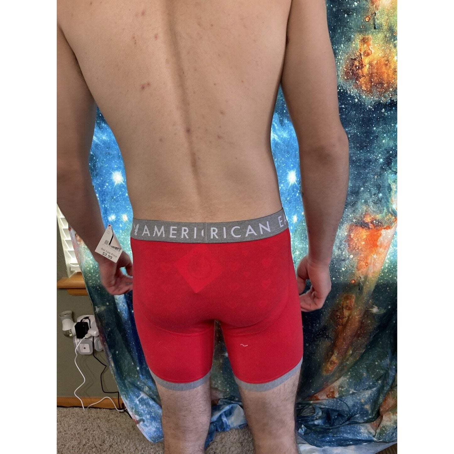 men's red american eagle compression shorts small New And Unworn