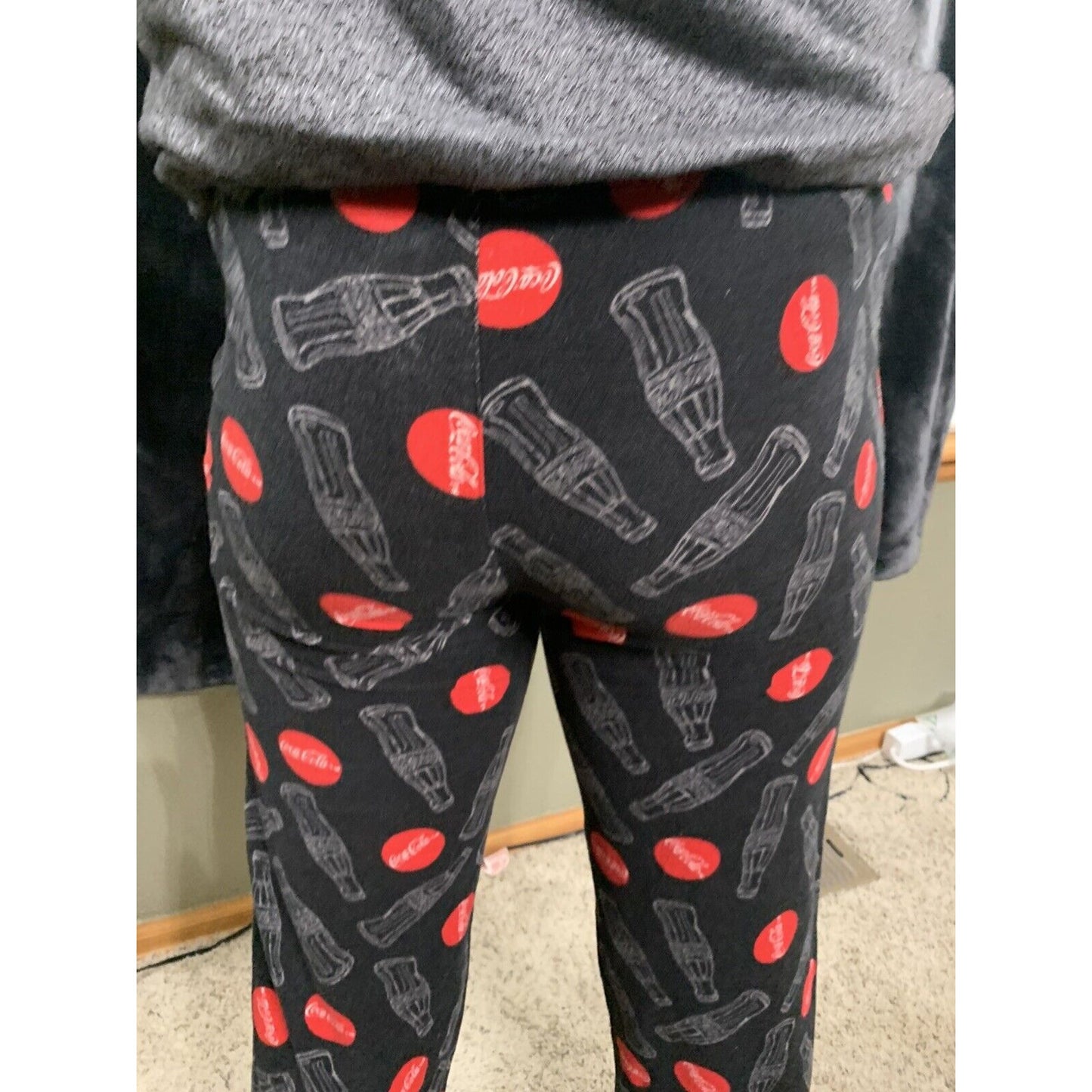Mens coca cola pajama pants Flannel