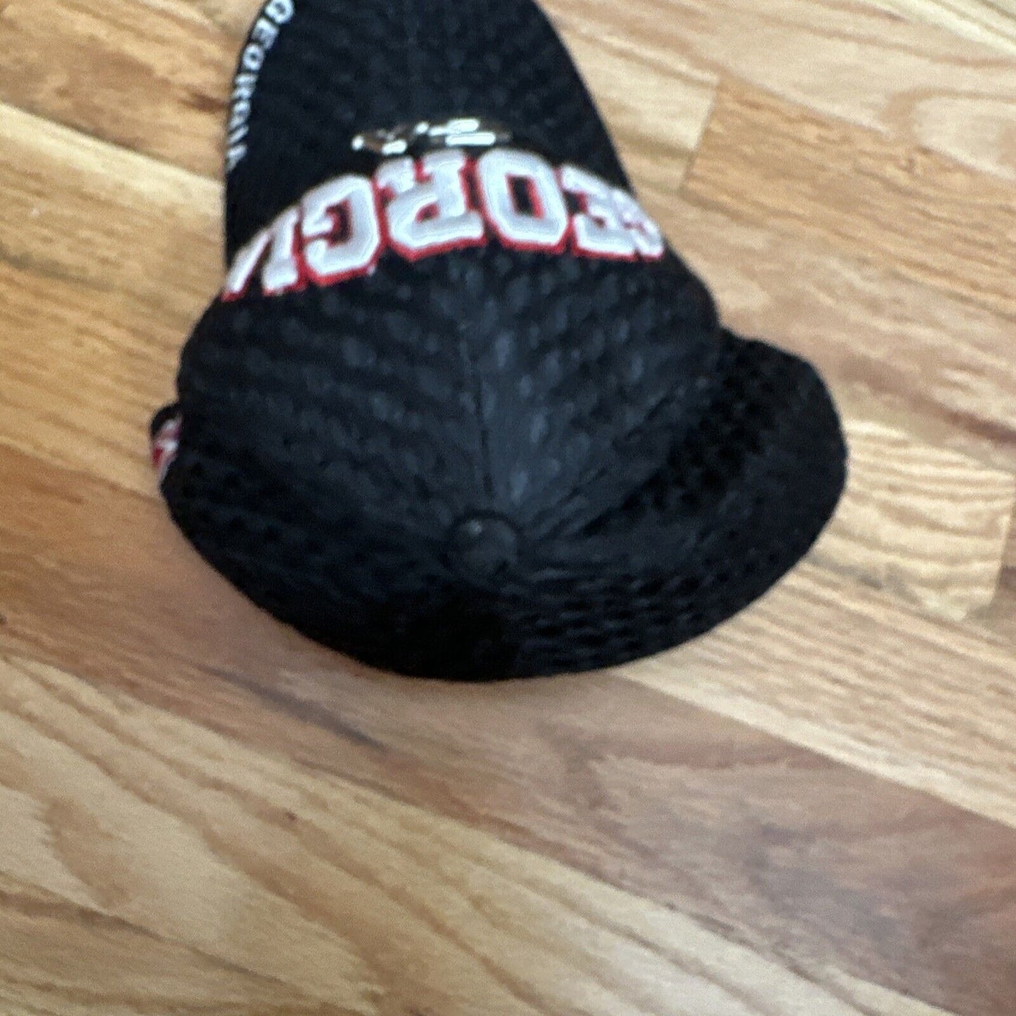 State of Georgia black baseball cap hat cap together