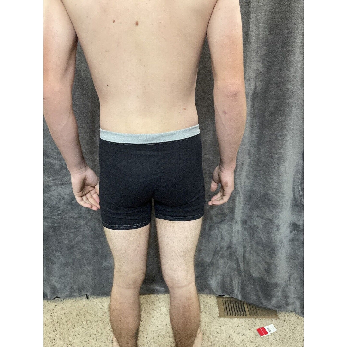 boy's youth XL Black With Gray hanes boxer brief