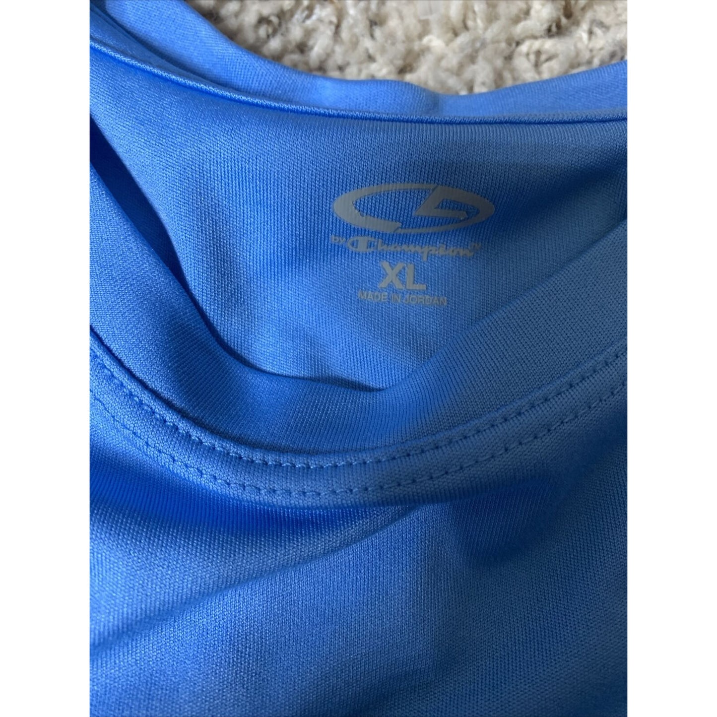 Champion Blue/White Tank Top Singlet Running Workout Mens Activewear XL