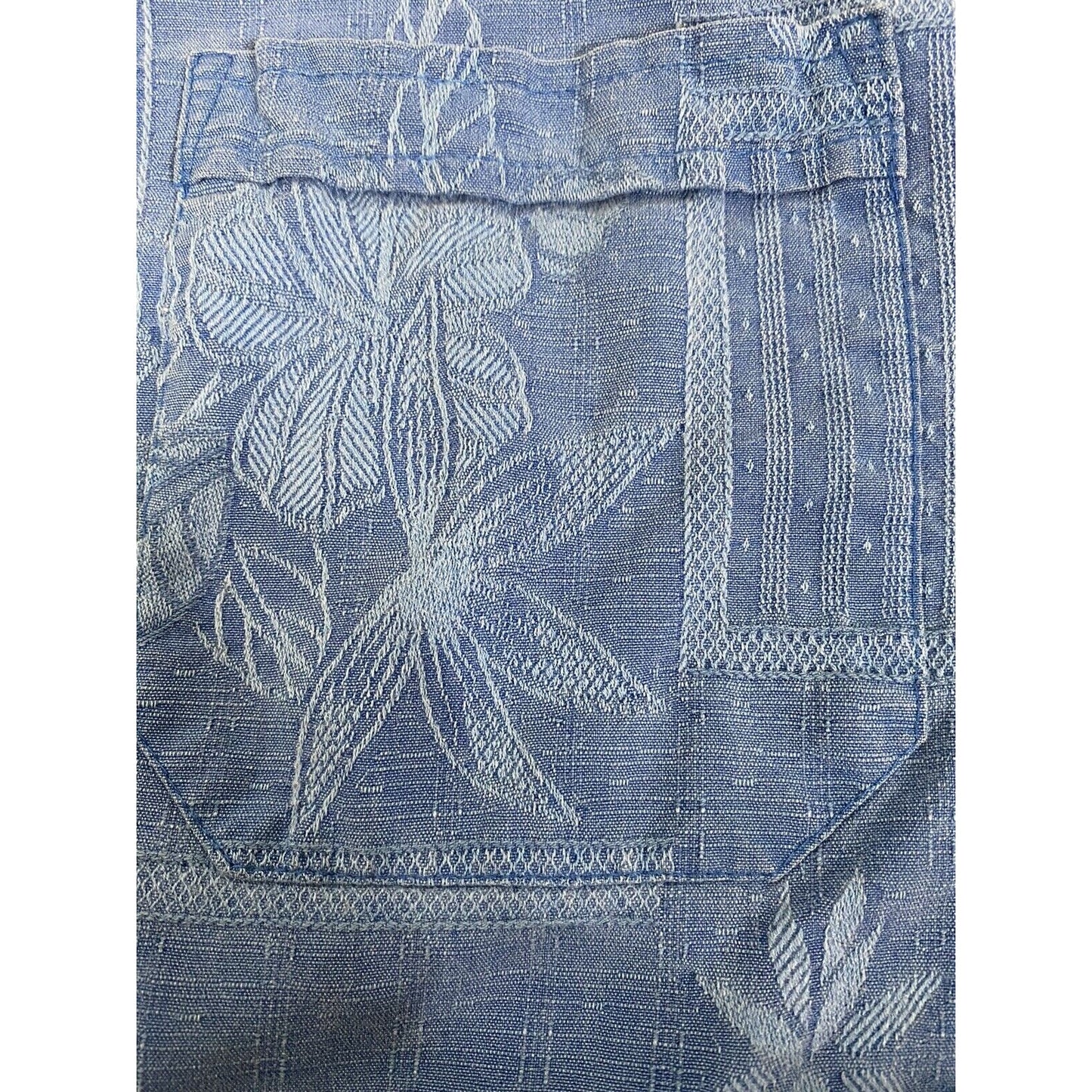 Jamaican Jaxx Silk Island Shirt Mens Size L Button-down Blue Pineapple Print