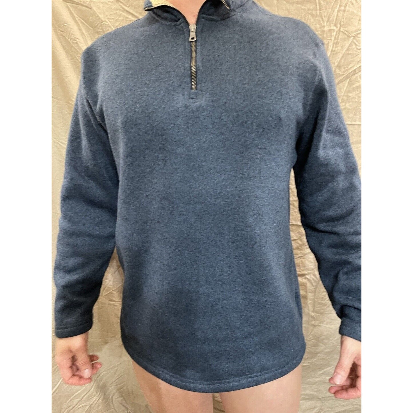 Men's Arrow XL blue quarter zip pullover sweater