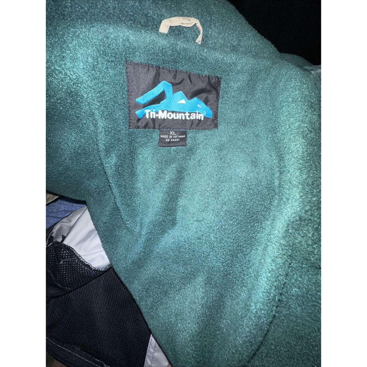 Men’s XL Tri-mountain Beige Jacket With Detachable Hoodie