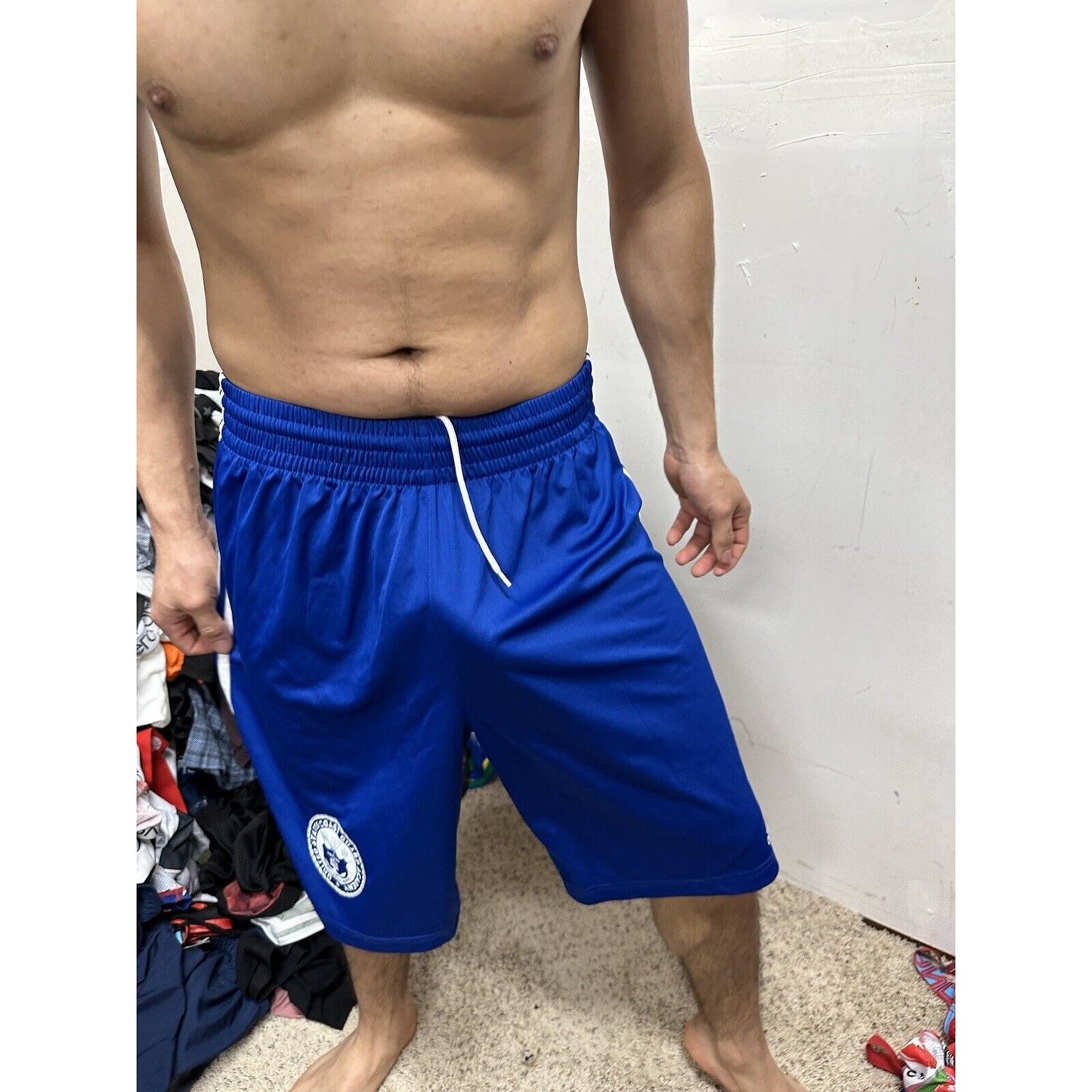 Men’s Blue Adidas Medium United States Coast Guard Academy Athletic Shorts