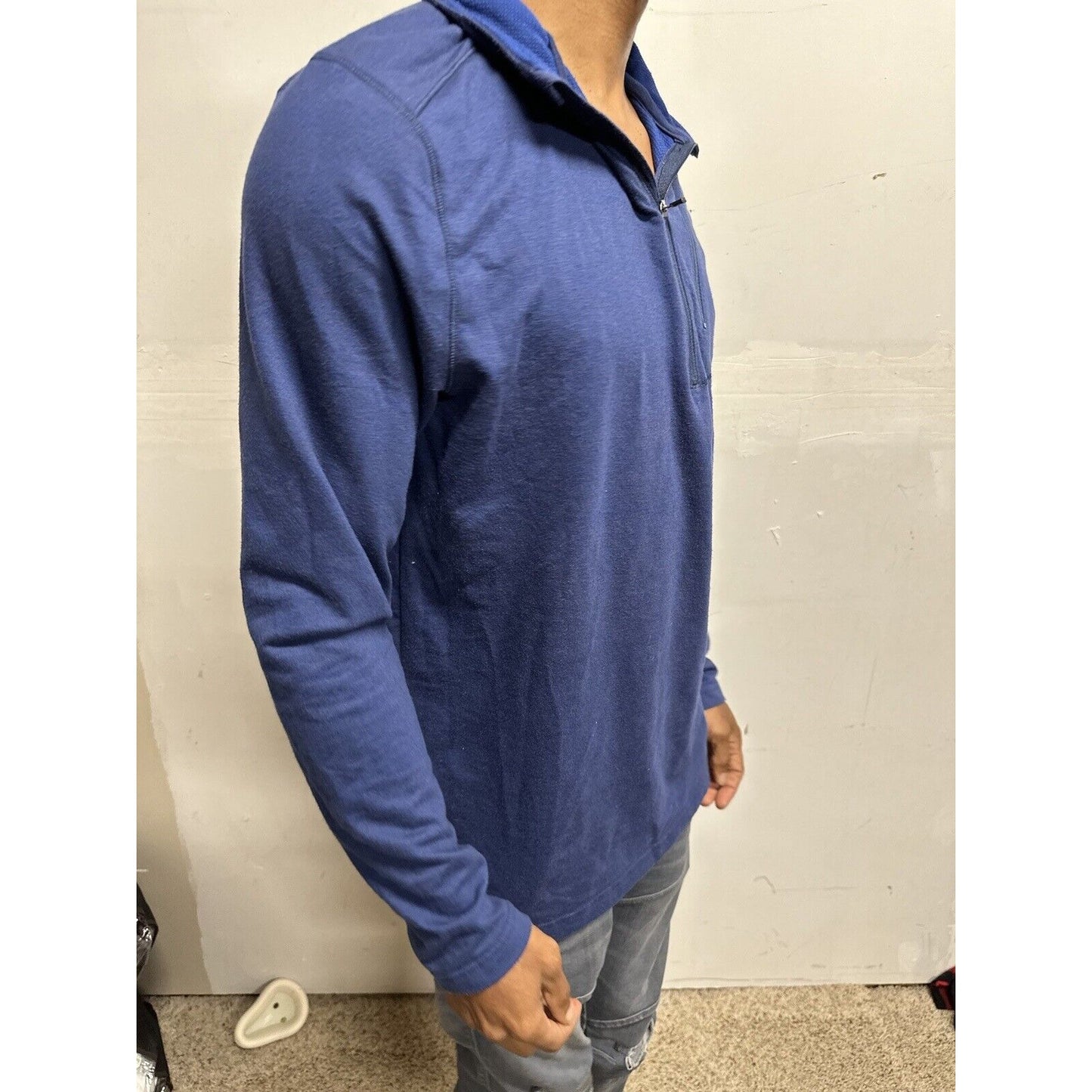 Men’s Swiss Tech Blue Medium 1/4 Zip Pullover Jacket