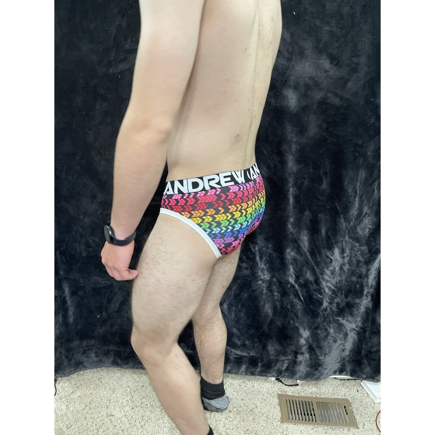 Andrew Christian Pride Arrows Brief w/ Almost Naked Mens Medium