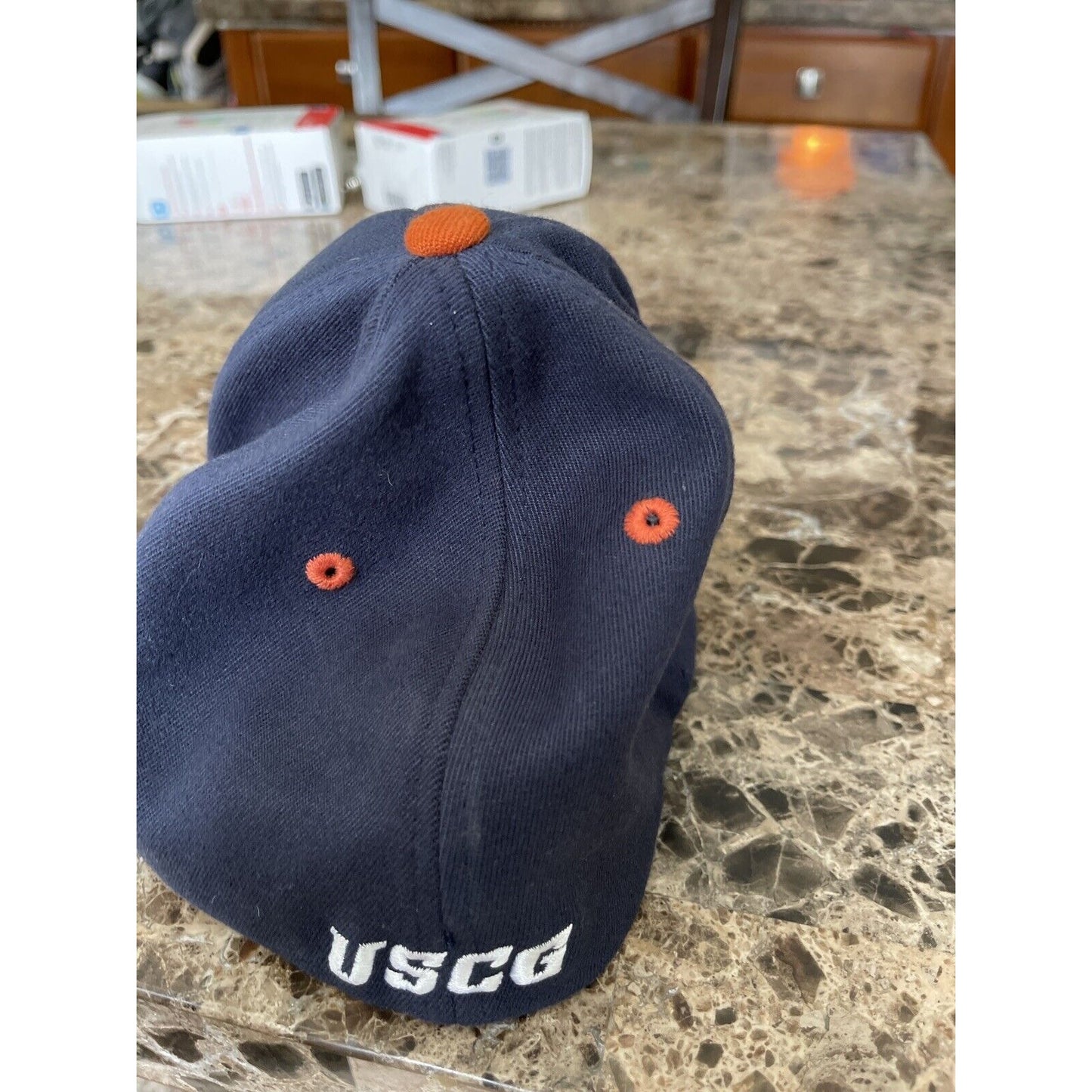 navy blue men’s united states coast guard ballcap hat oarsman 913