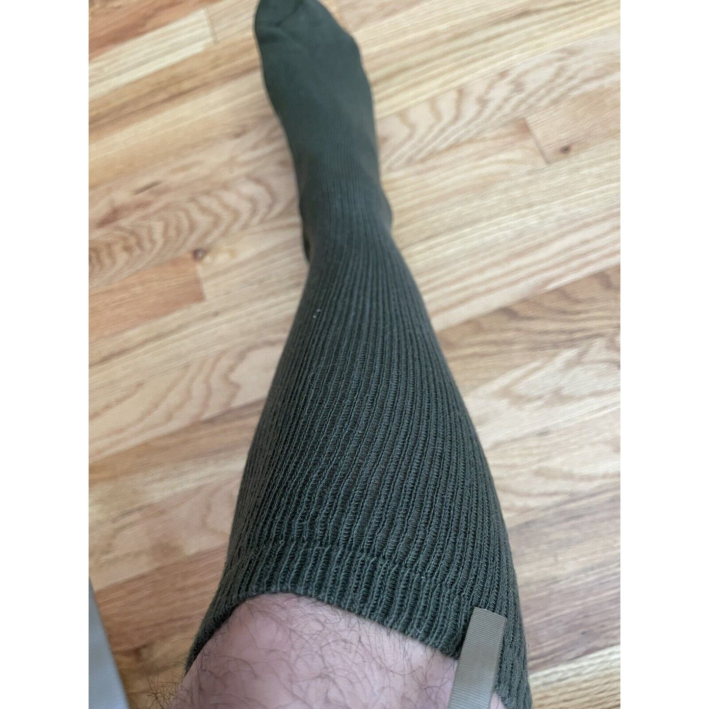 Military Defense Logistics Agency Boot socks L Olive Green 80% cotton18% nylon