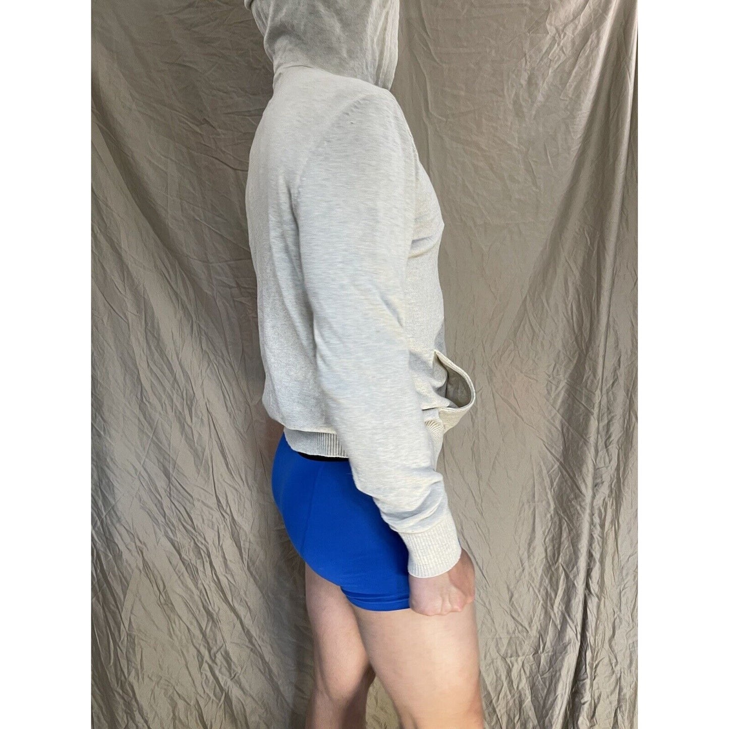 men's beige american eagle medium hoodie pullover sweater